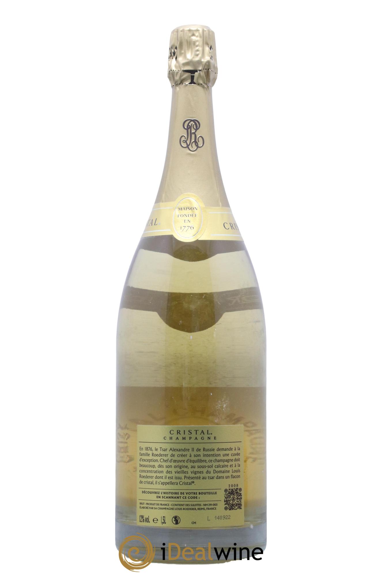 Cristal Louis Roederer 2008 - Lot de 1 magnum - 1