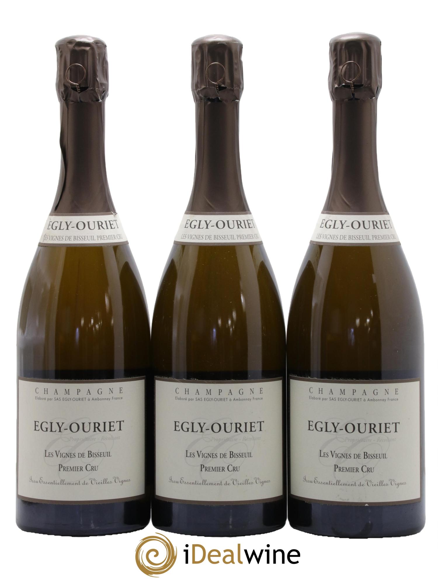 Les Vignes de Bisseuil Premier Cru Brut  Egly-Ouriet - Lot of 3 bottles - 0