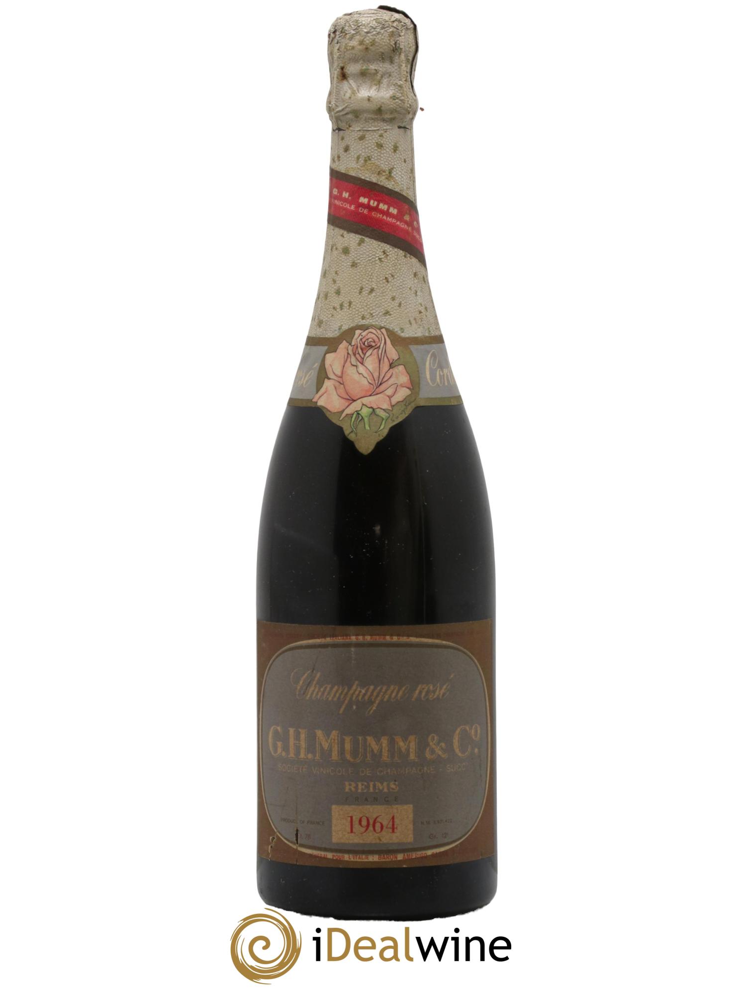 Champagne Cordon Rose Mumm 1964 - Lotto di 1 bottiglia - 0