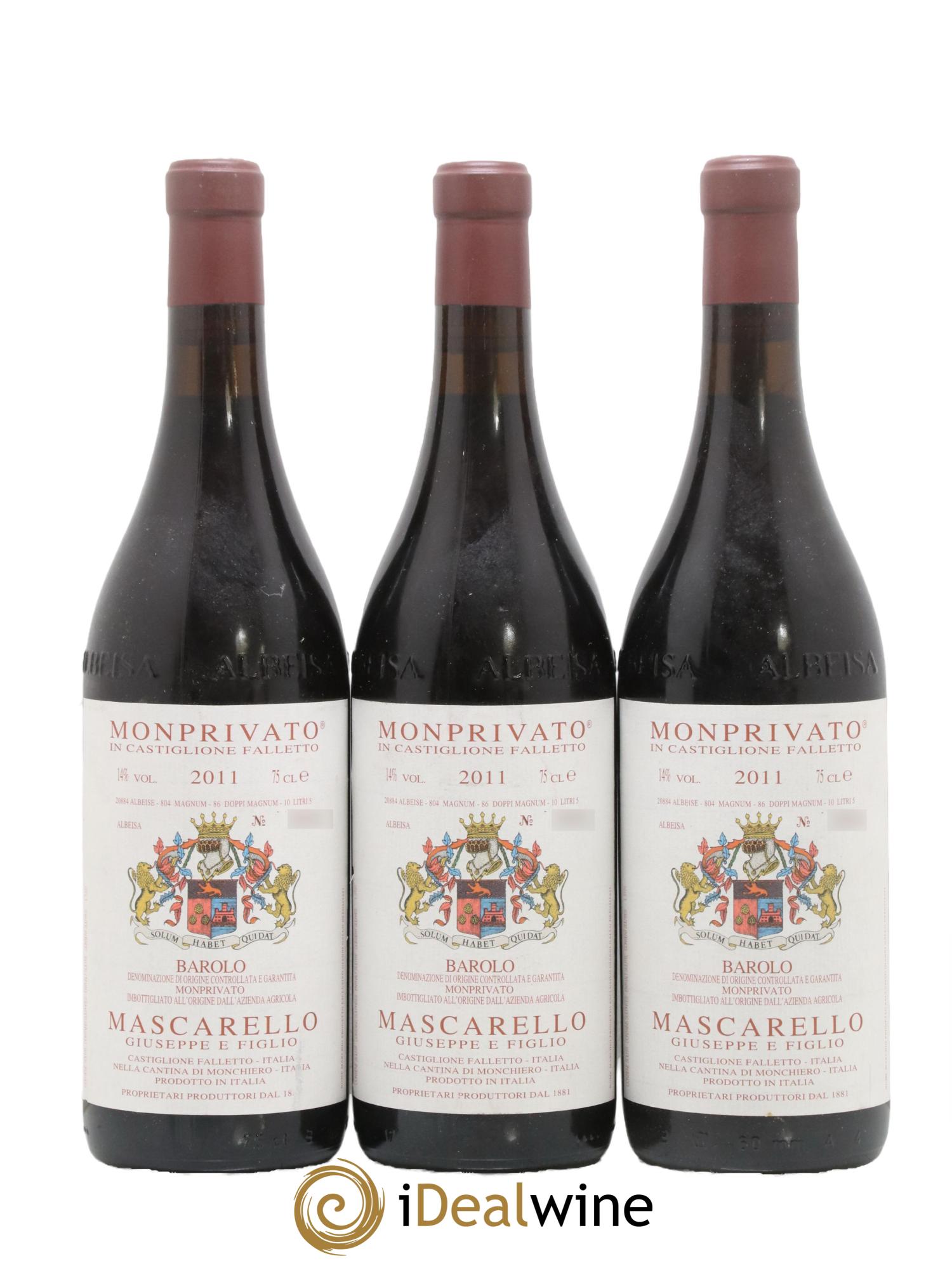 Barolo DOCG Monprivato Giuseppe Mascarello 2011 - Posten von 3 Flaschen - 0