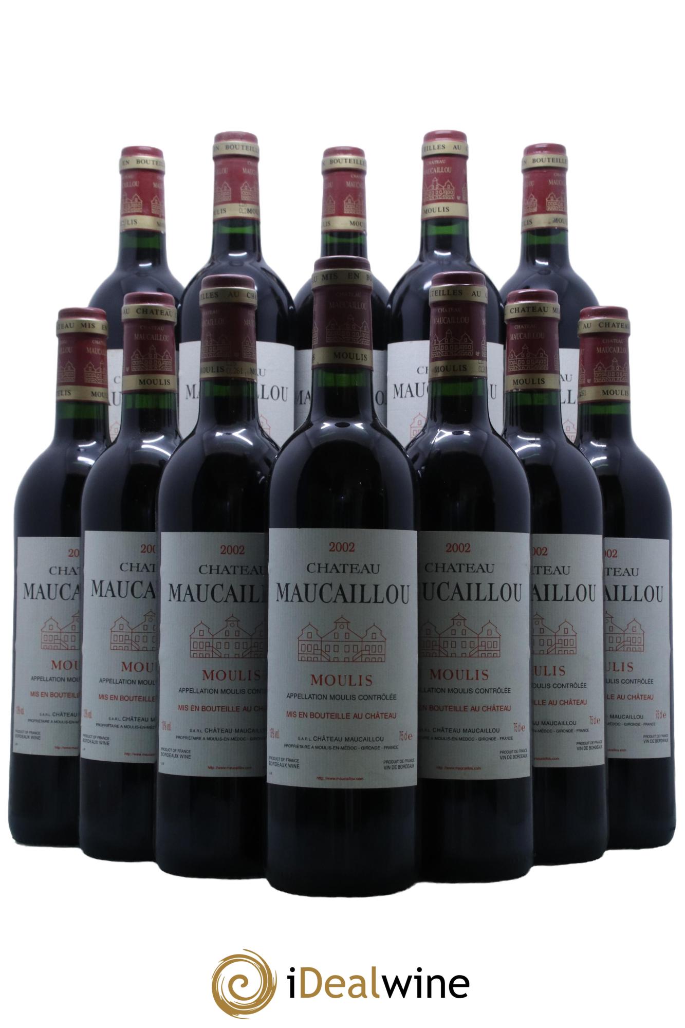 Château Maucaillou  2002 - Lotto di 12 bottiglie - 0