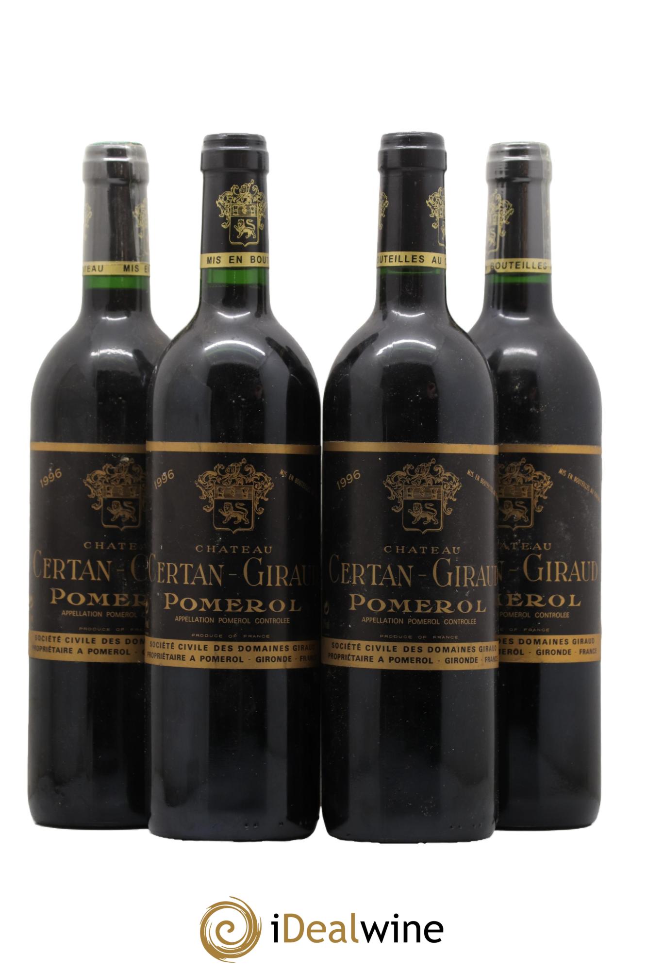 Château Certan Giraud 1996 - Lotto di 4 bottiglie - 0