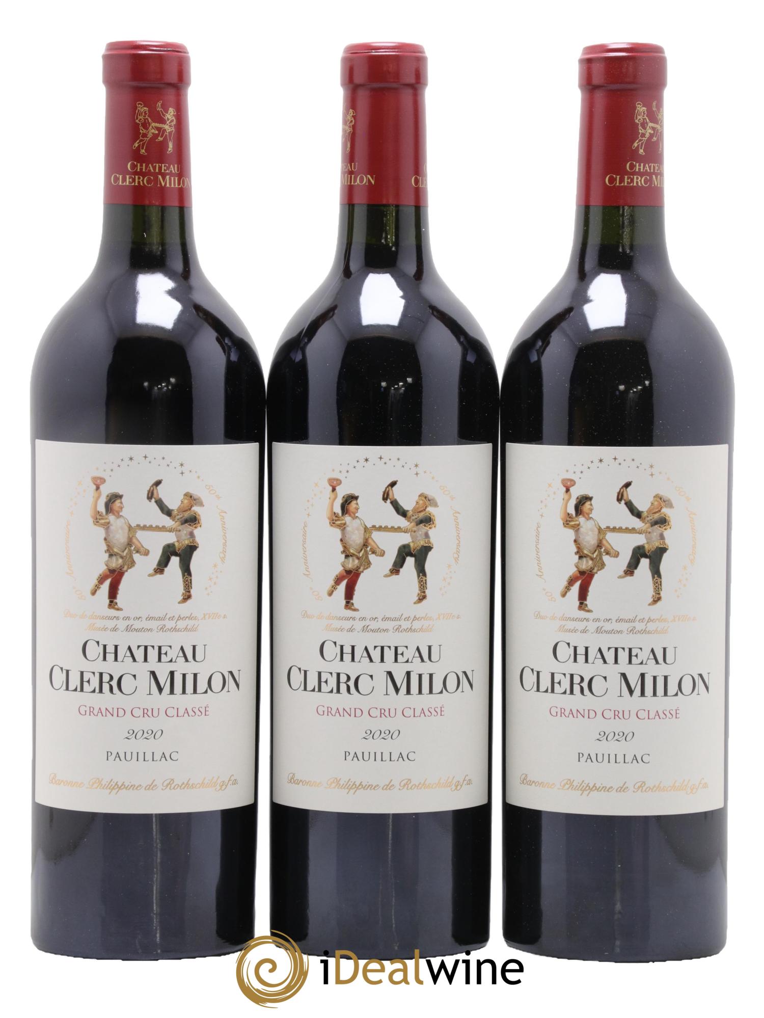 Château Clerc Milon 5ème Grand Cru Classé 2020 - Lot of 6 bottles - 1