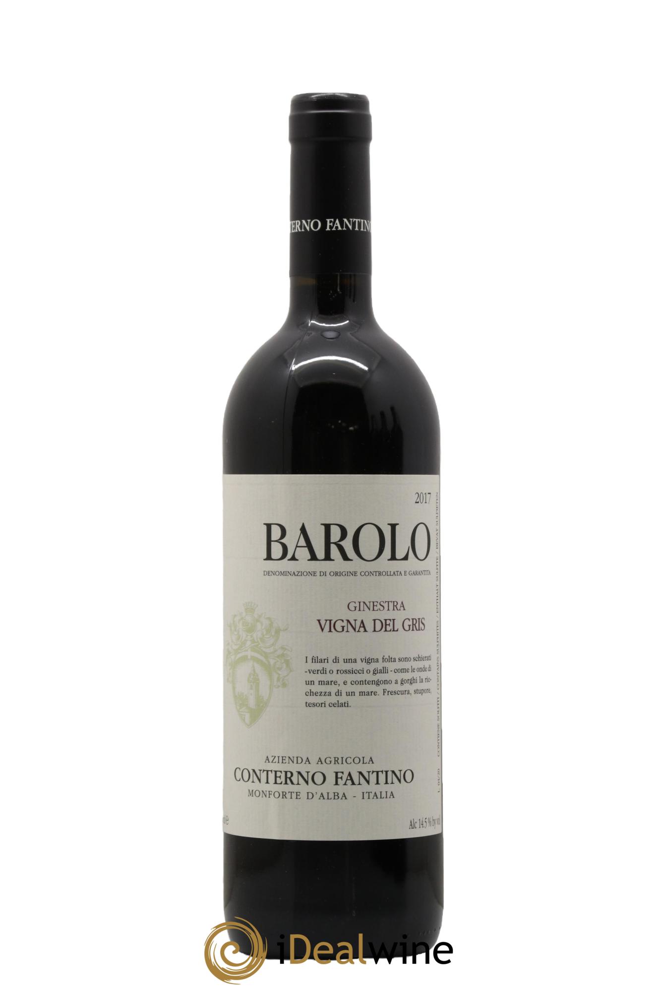 Barolo DOCG Ginestra Vigna Del gris Conterno Fantino 2017 - Posten von 1 Flasche - 0