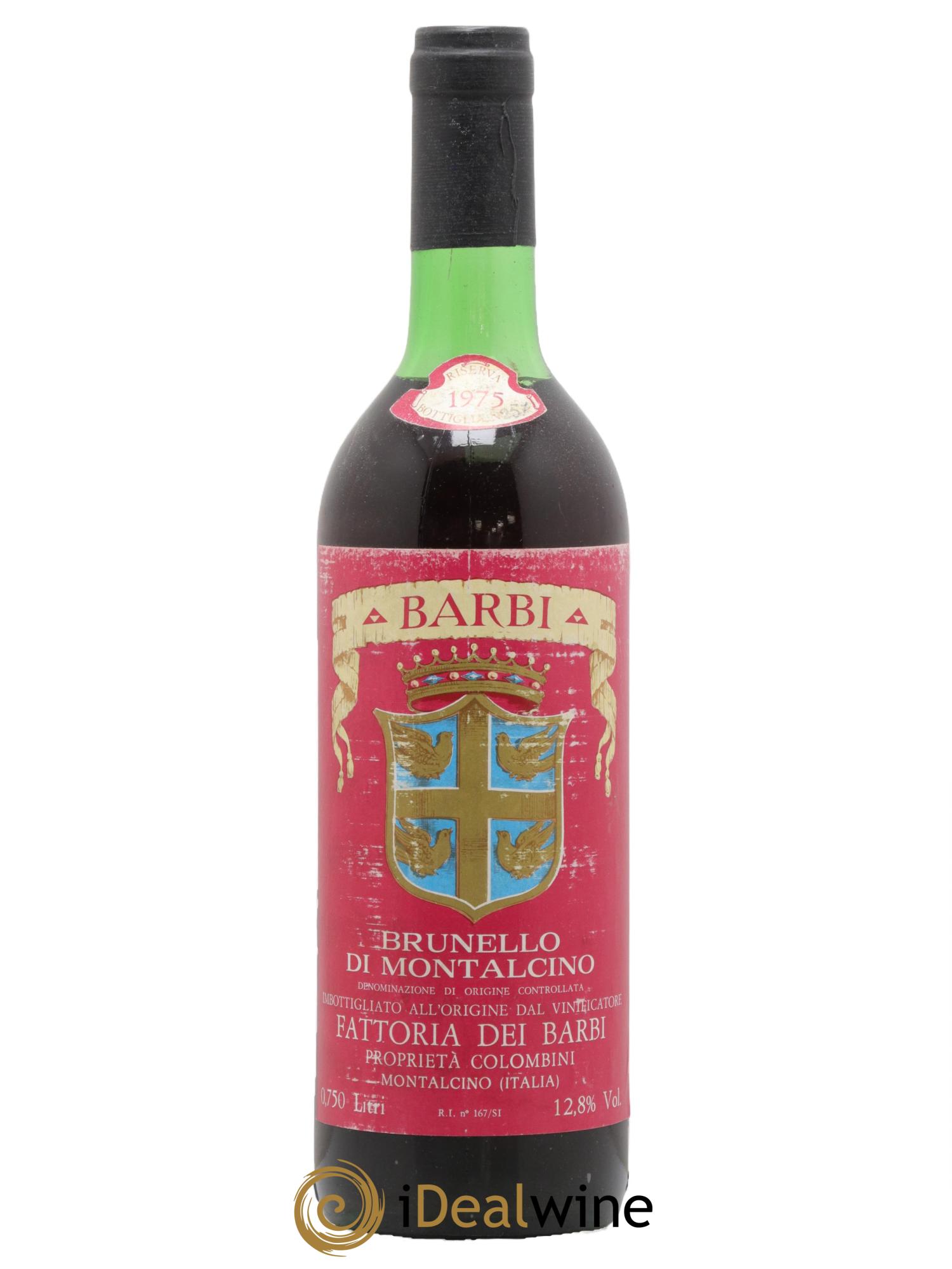 Brunello di Montalcino DOCG Fattoria dei Barbi 1975 - Lotto di 1 bottiglia - 0