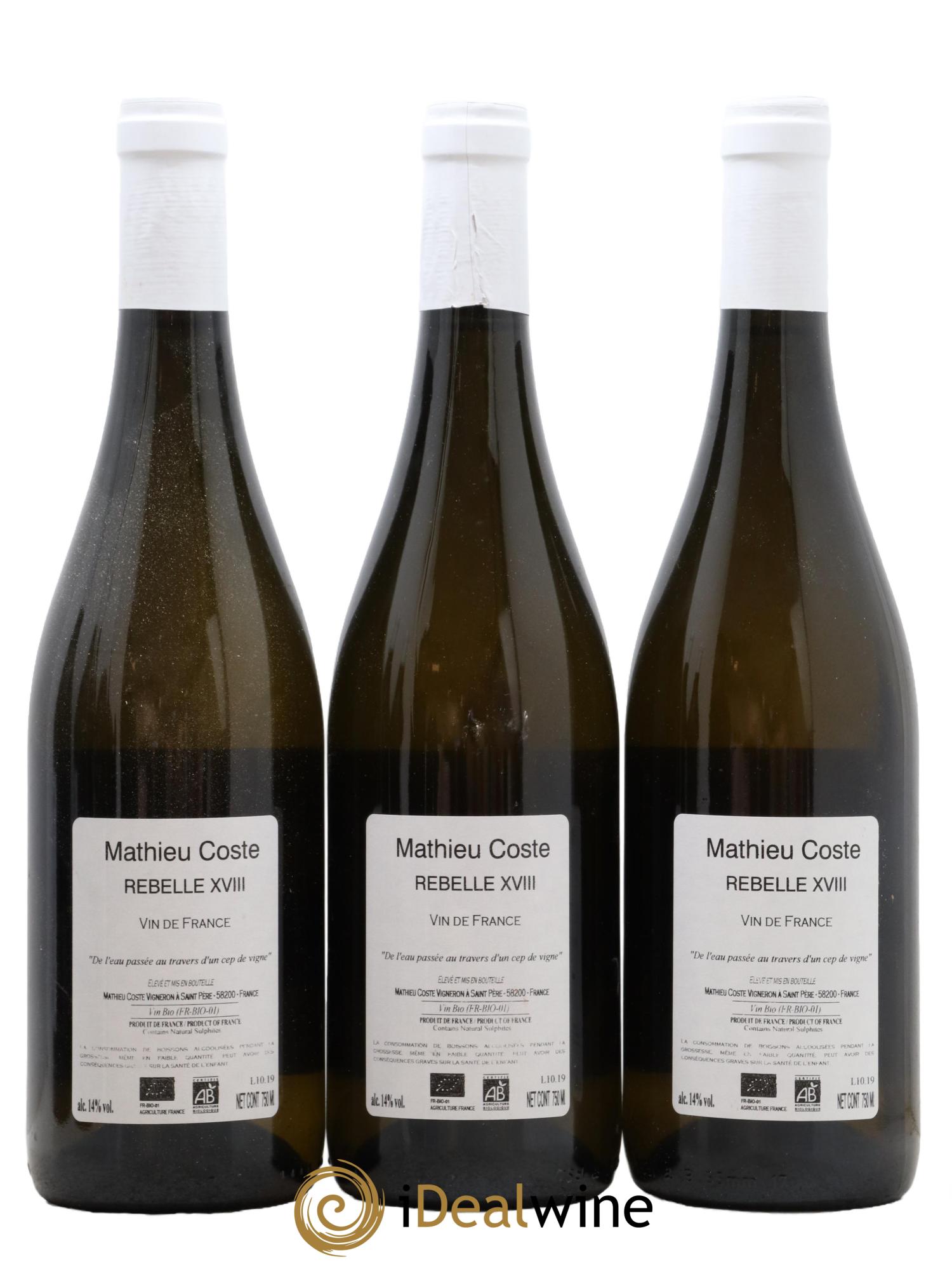 Vin de France Rebelle Mathieu Coste 2018 - Lotto di 6 bottiglie - 2