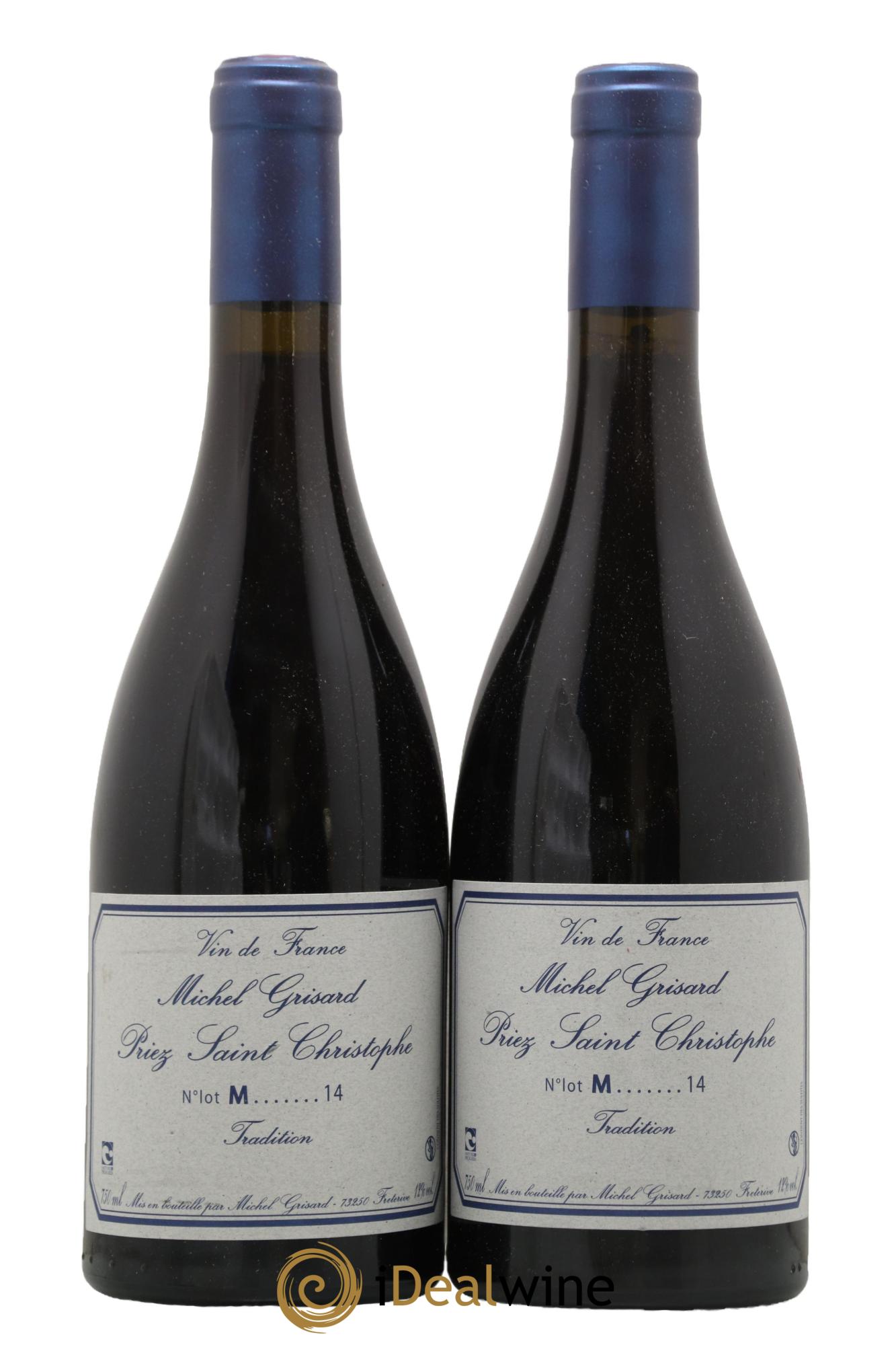 Vin de France Priez Saint Christophe Michel Grisard 2014 - Lot of 2 bottles - 0