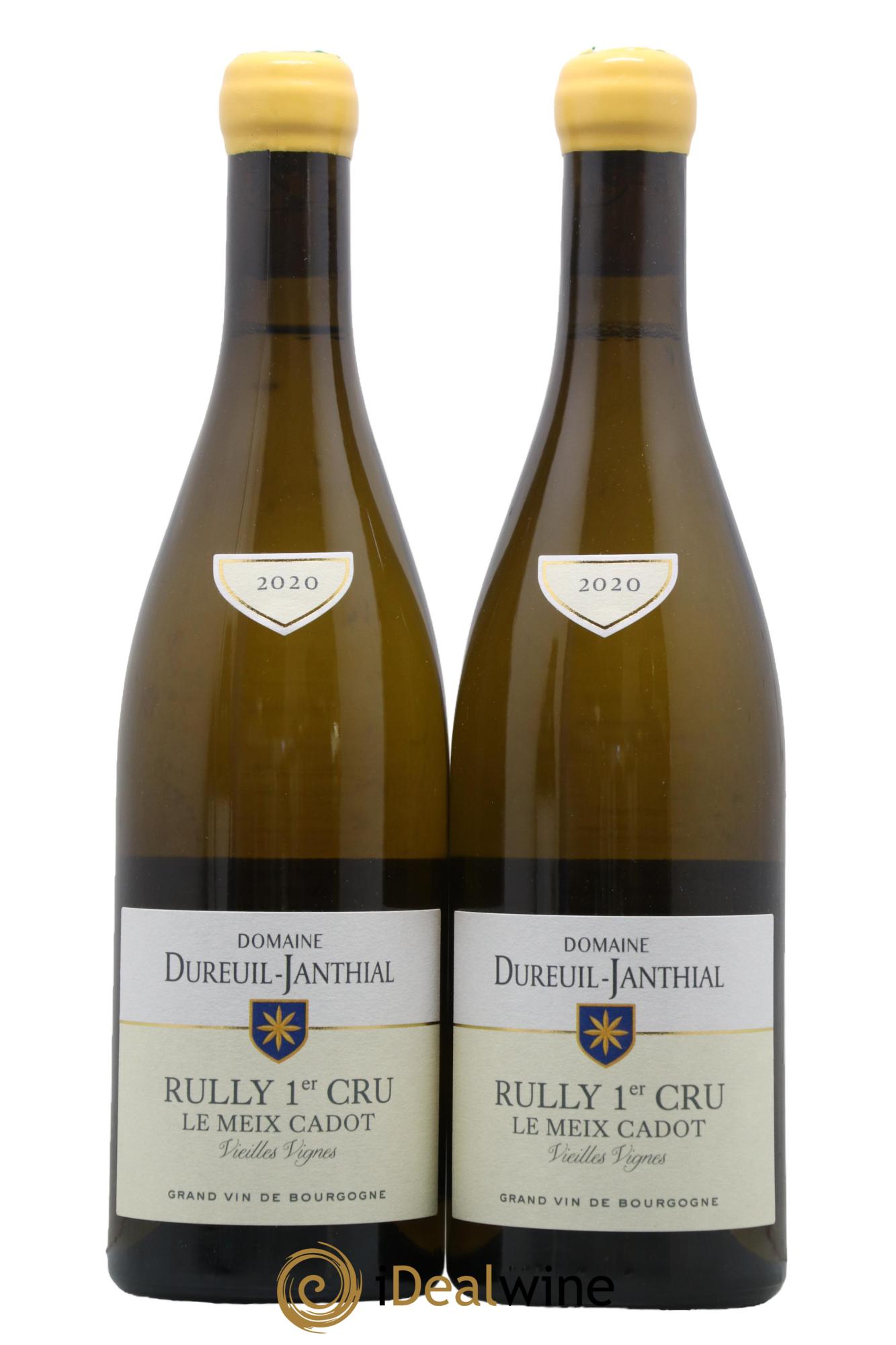 Rully 1er Cru Le Meix Cadot Vieilles Vignes Vincent Dureuil-Janthial 2020 - Lot de 2 bouteilles - 0