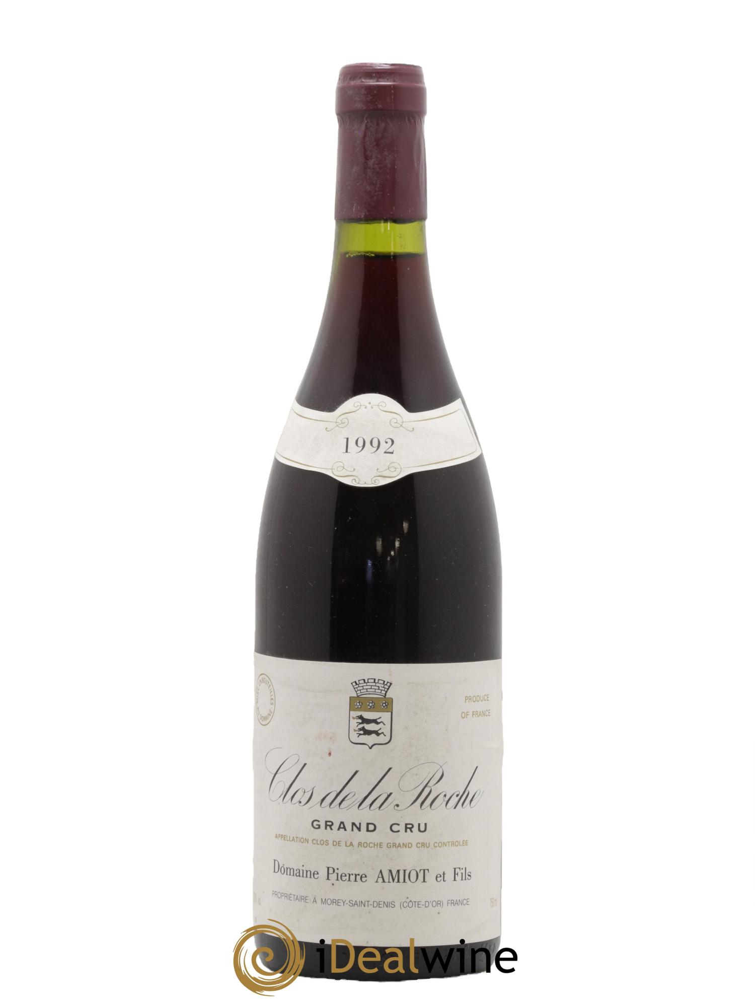 Clos de la Roche Grand Cru Pierre Amiot et Fils (Domaine) 1992 - Lot de 1 bouteille - 0