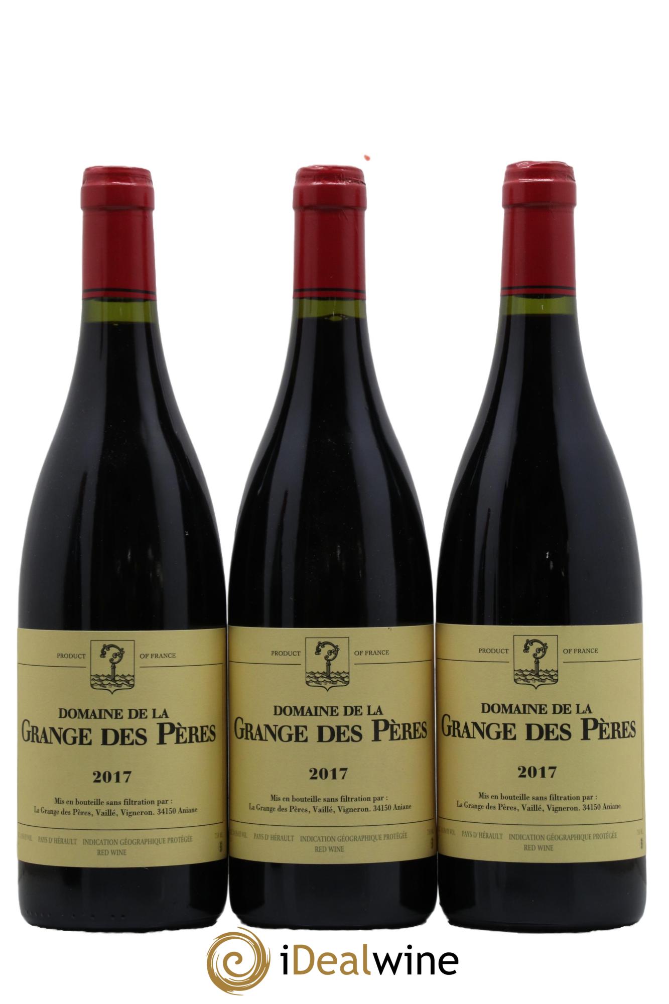 IGP Pays d'Hérault Grange des Pères Laurent Vaillé  2017 - Lot de 3 bouteilles - 0