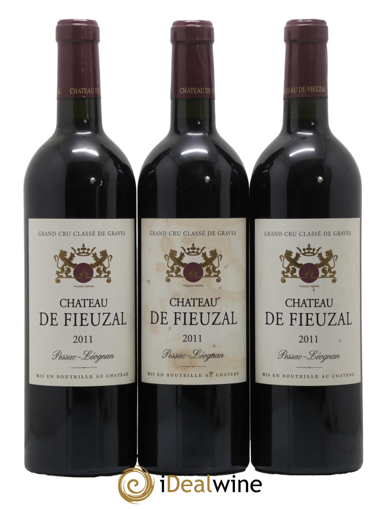 Château de Fieuzal Cru Classé de Graves  2011 - Lot de 3 bouteilles - 0