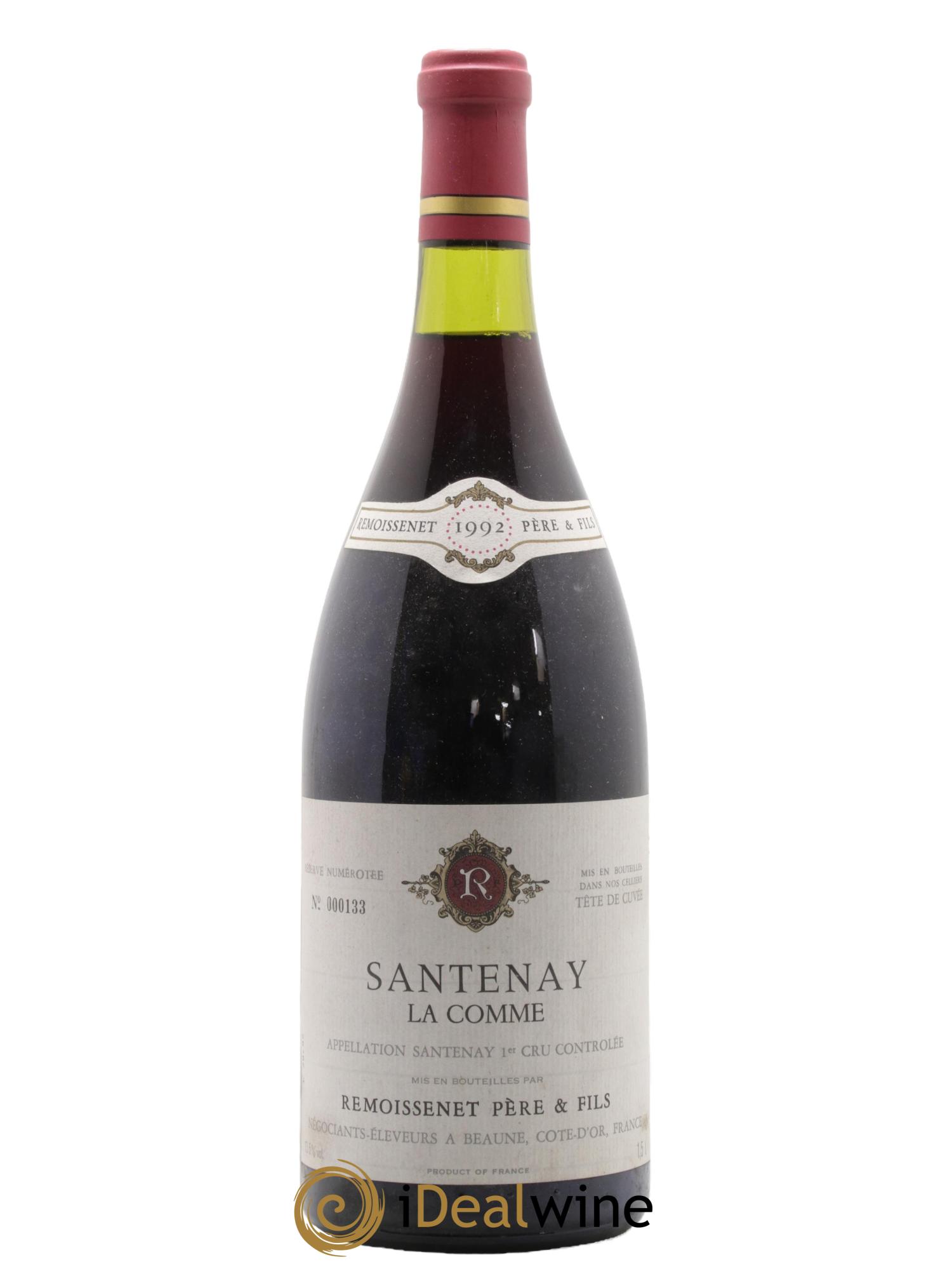 Santenay 1er Cru La Comme Domaine Remoissenet Pere et Fils 1992 - Lotto di 1 magnum - 0