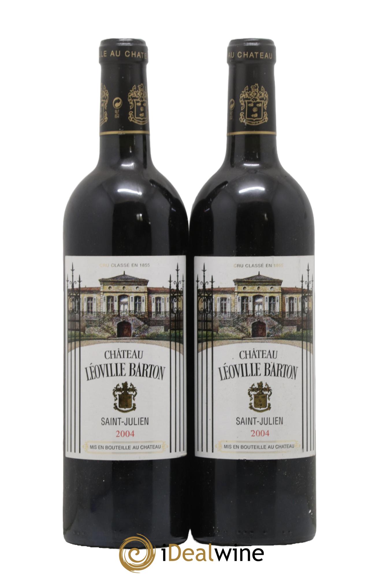 Château Léoville Barton 2ème Grand Cru Classé 2004 - Lot of 2 bottles - 0