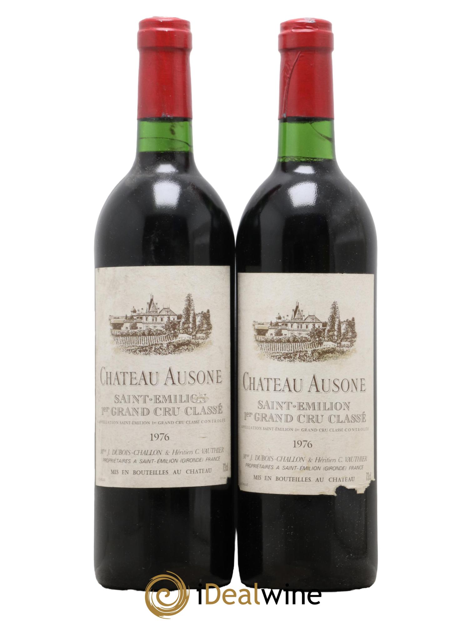 Château Ausone 1er Grand Cru Classé A 1976 - Lot de 2 bouteilles - 0