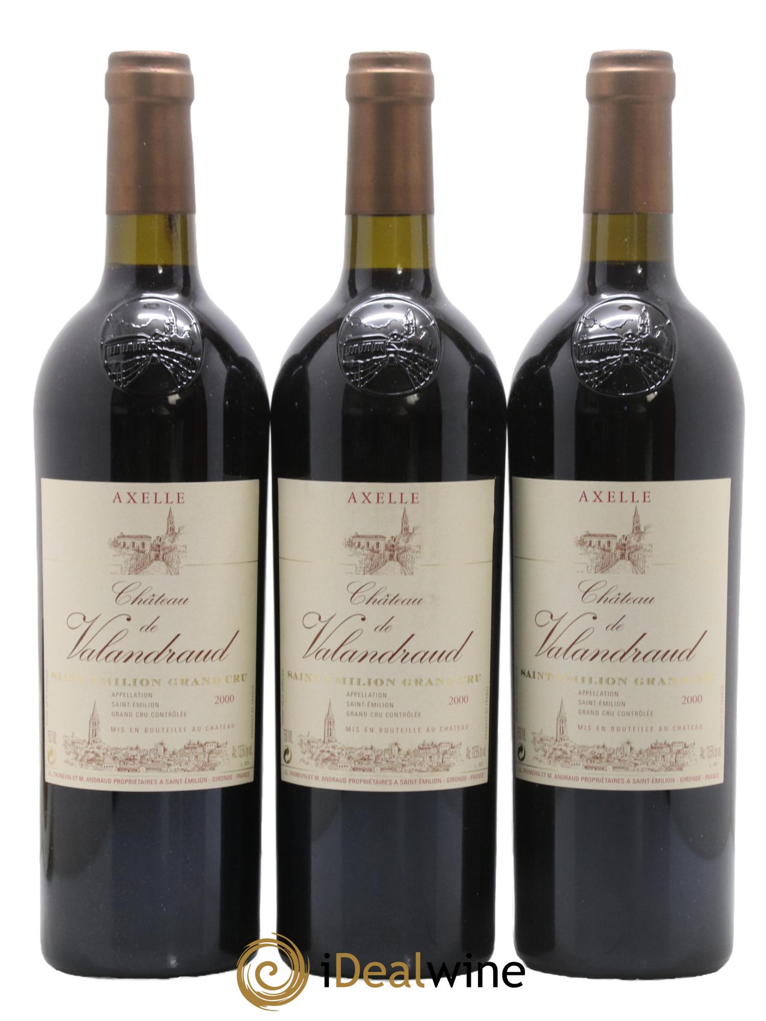 Axelle de Valandraud 2000 - Lot de 6 bouteilles - 1