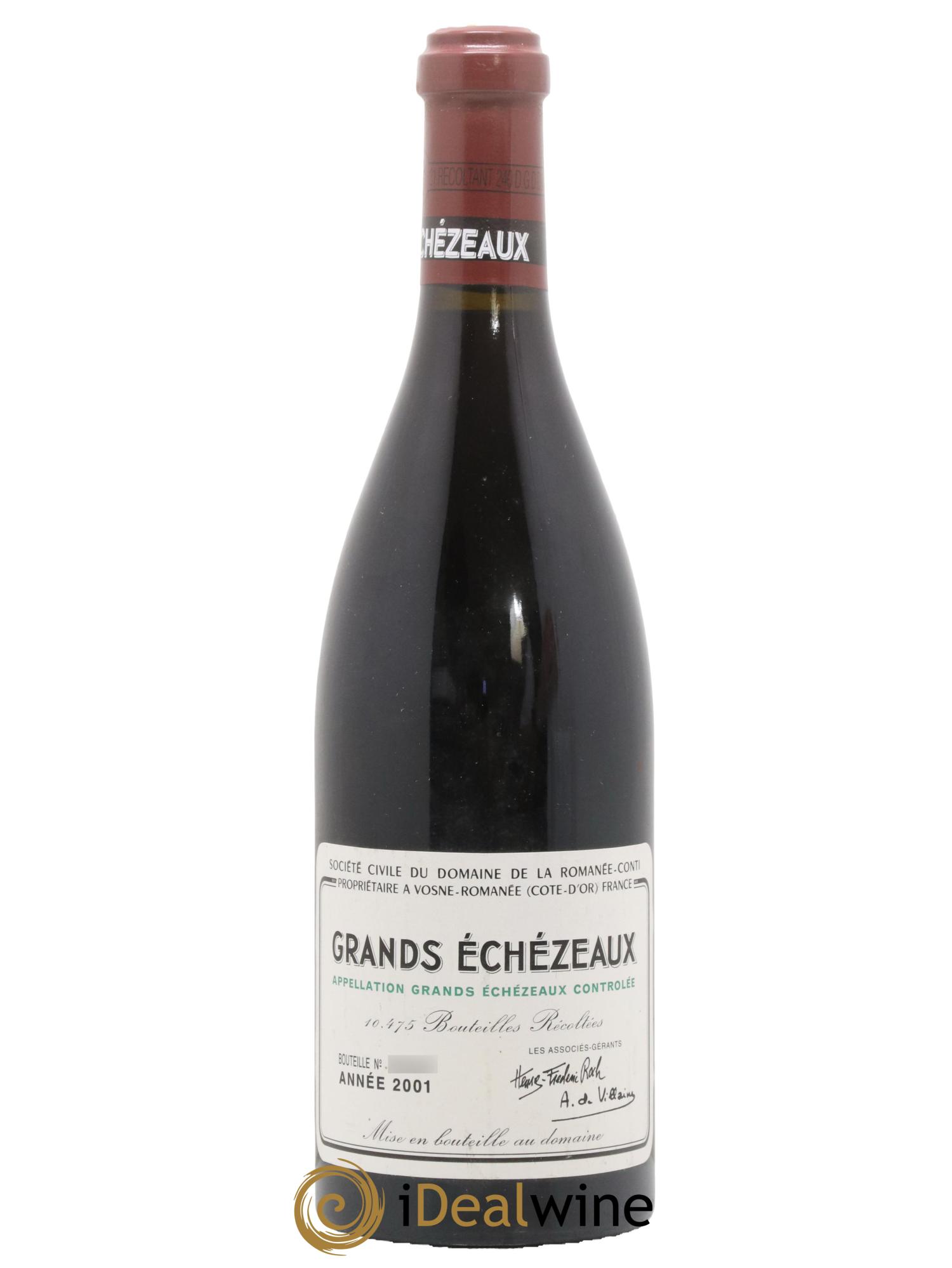 Grands-Echezeaux Grand Cru Domaine de la Romanée-Conti 2001 - Posten von 1 Flasche - 0