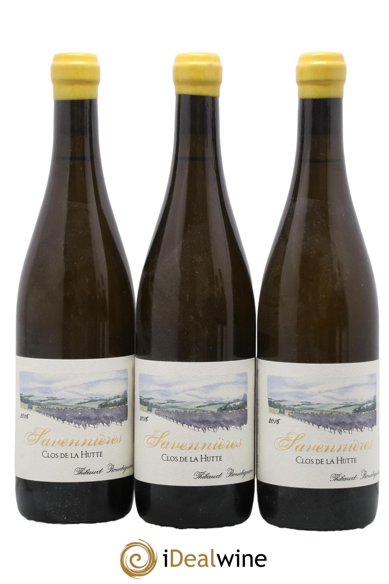 Savennières Clos de la Hutte Thibaud Boudignon 2016 - Posten von 3 Flaschen - 0