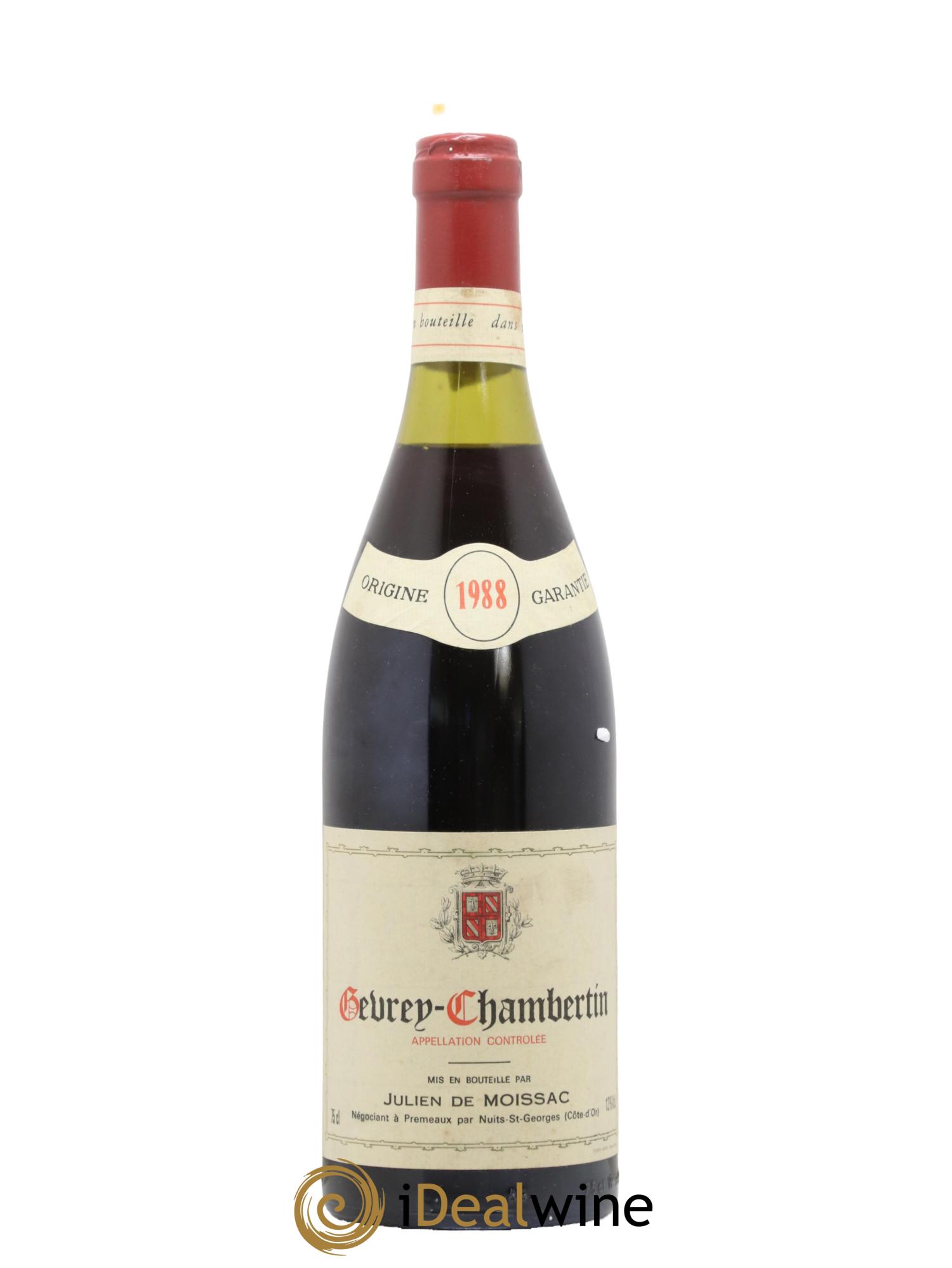 Gevrey-Chambertin Julien De Moissac 1988 - Lot de 1 bouteille - 0