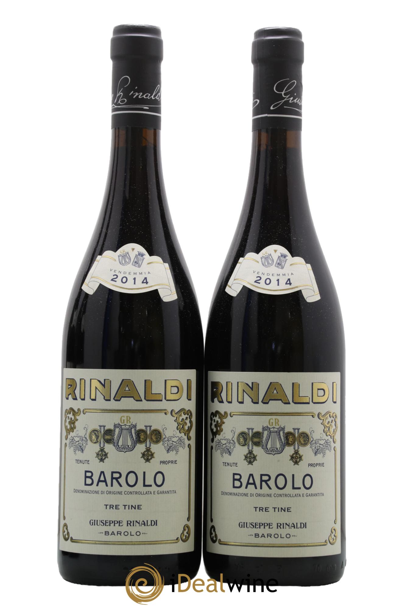 Barolo DOCG Tre Tine Giuseppe Rinaldi 2014 - Lotto di 2 bottiglie - 0