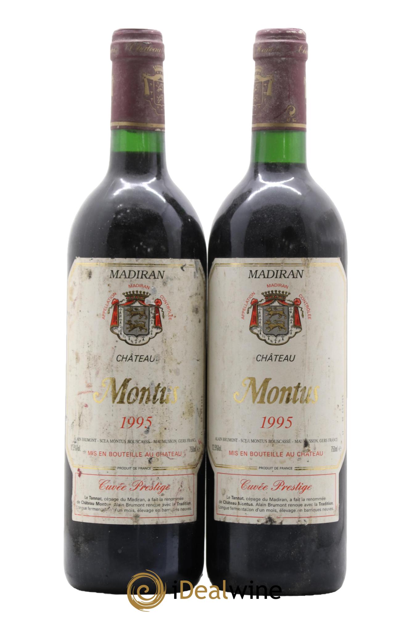 Madiran Château Montus-Prestige Alain Brumont 1995 - Lot de 2 bouteilles - 0