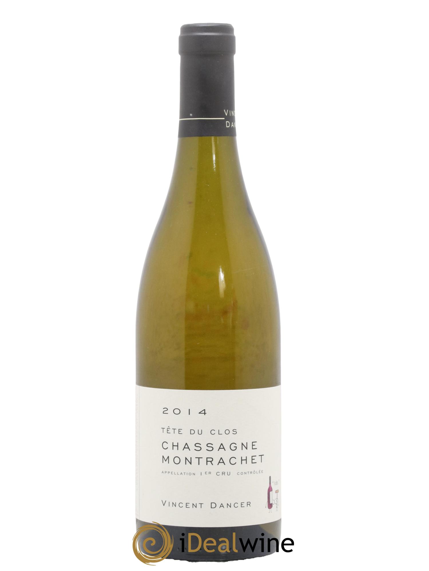 Chassagne-Montrachet 1er Cru (Morgeot) Tête du Clos Vincent Dancer 2014 - Lot de 1 bouteille - 0