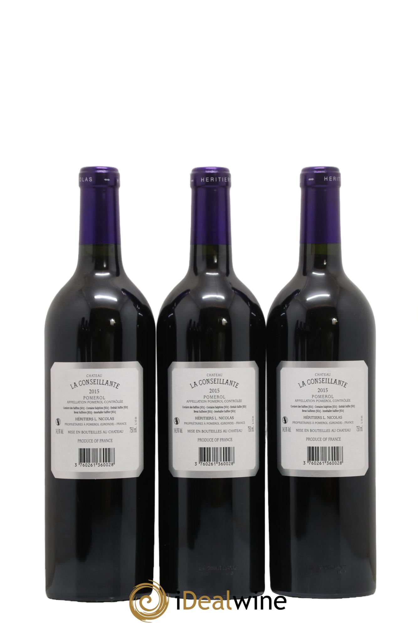 Château la Conseillante 2015 - Lot de 6 bouteilles - 2