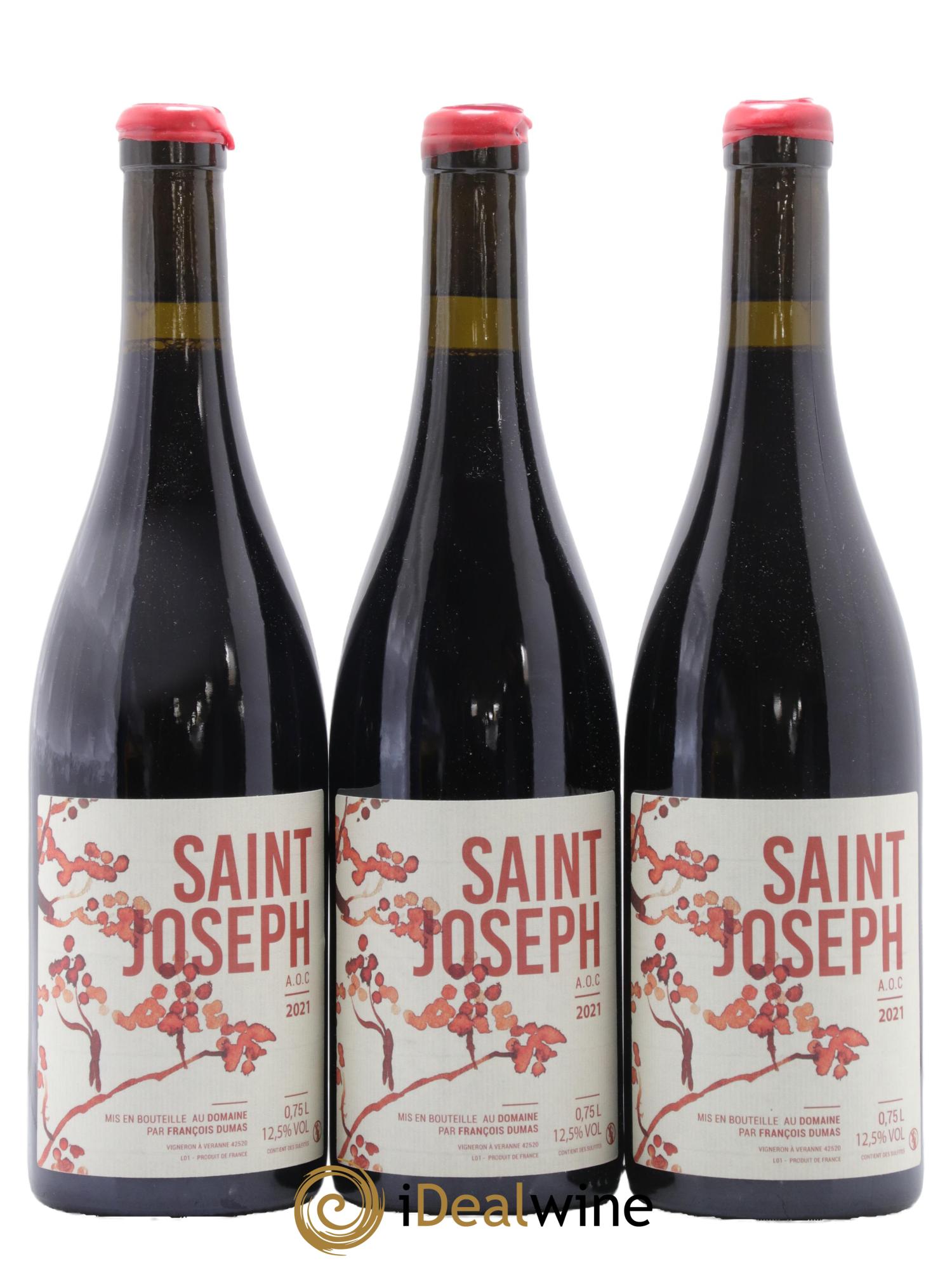 Saint-Joseph François Dumas 2021 - Lot de 3 bouteilles - 0