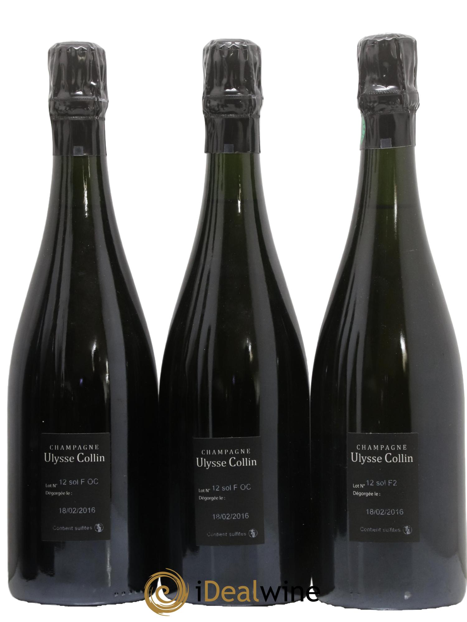 Les Maillons Blanc de Noirs Extra Brut Ulysse Collin - Posten von 3 Flaschen - 1