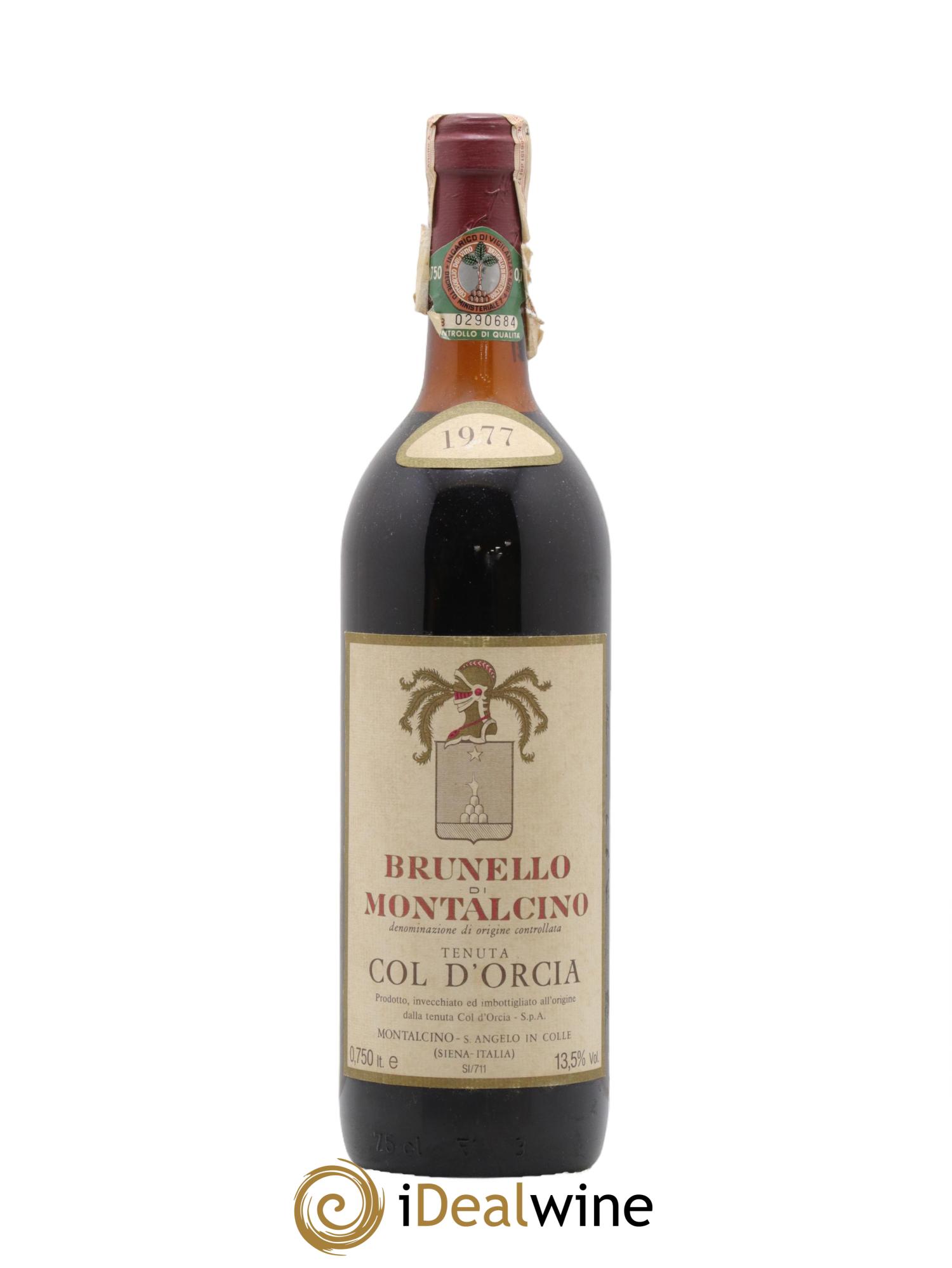 Brunello di Montalcino DOCG Tenuta Col d'Orcia 1977 - Lotto di 1 bottiglia - 0