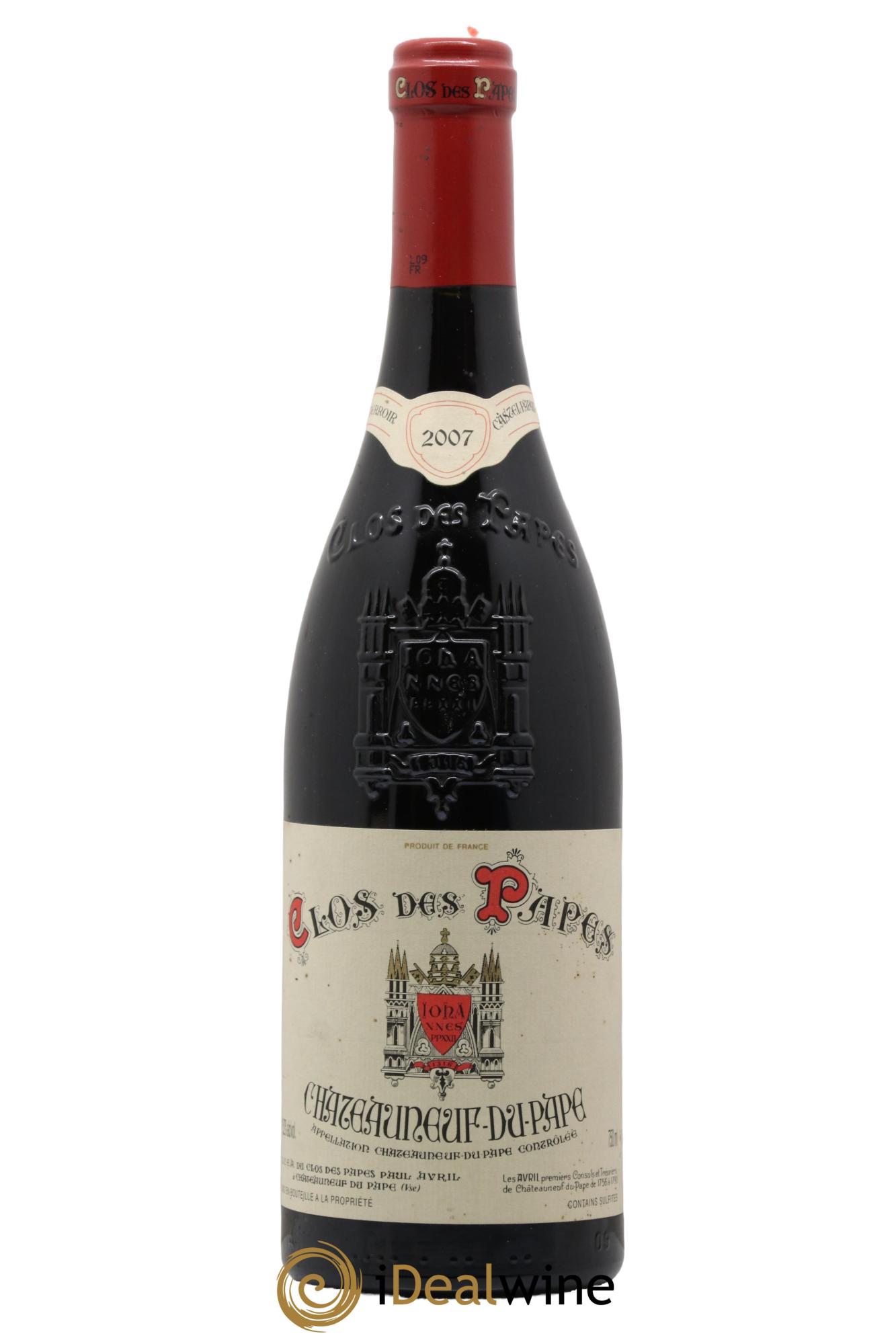 Châteauneuf-du-Pape Clos des Papes - Paul Avril 2007 - Lotto di 1 bottiglia - 0