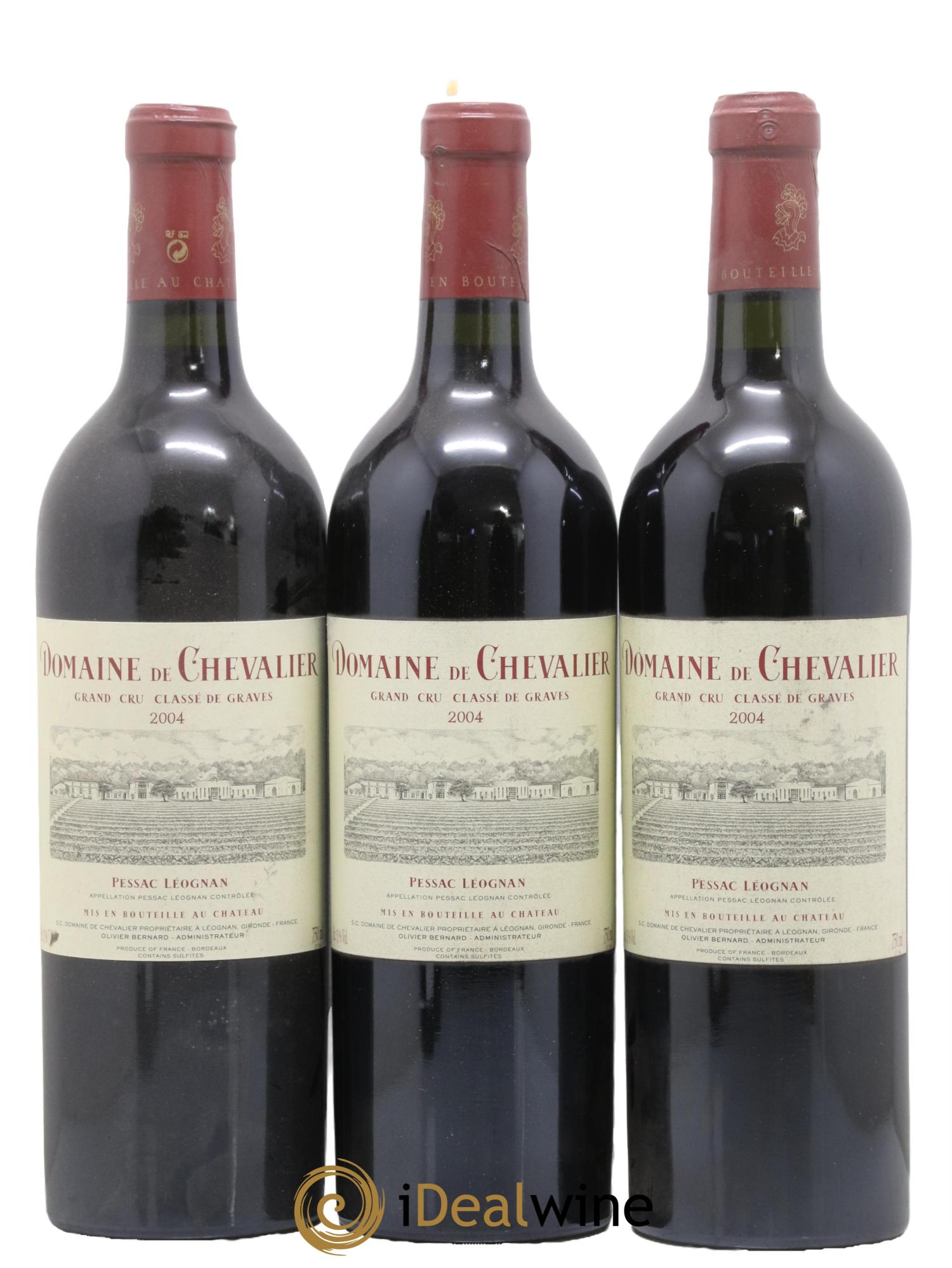 Domaine de Chevalier Cru Classé de Graves 2004 - Posten von 3 Flaschen - 0