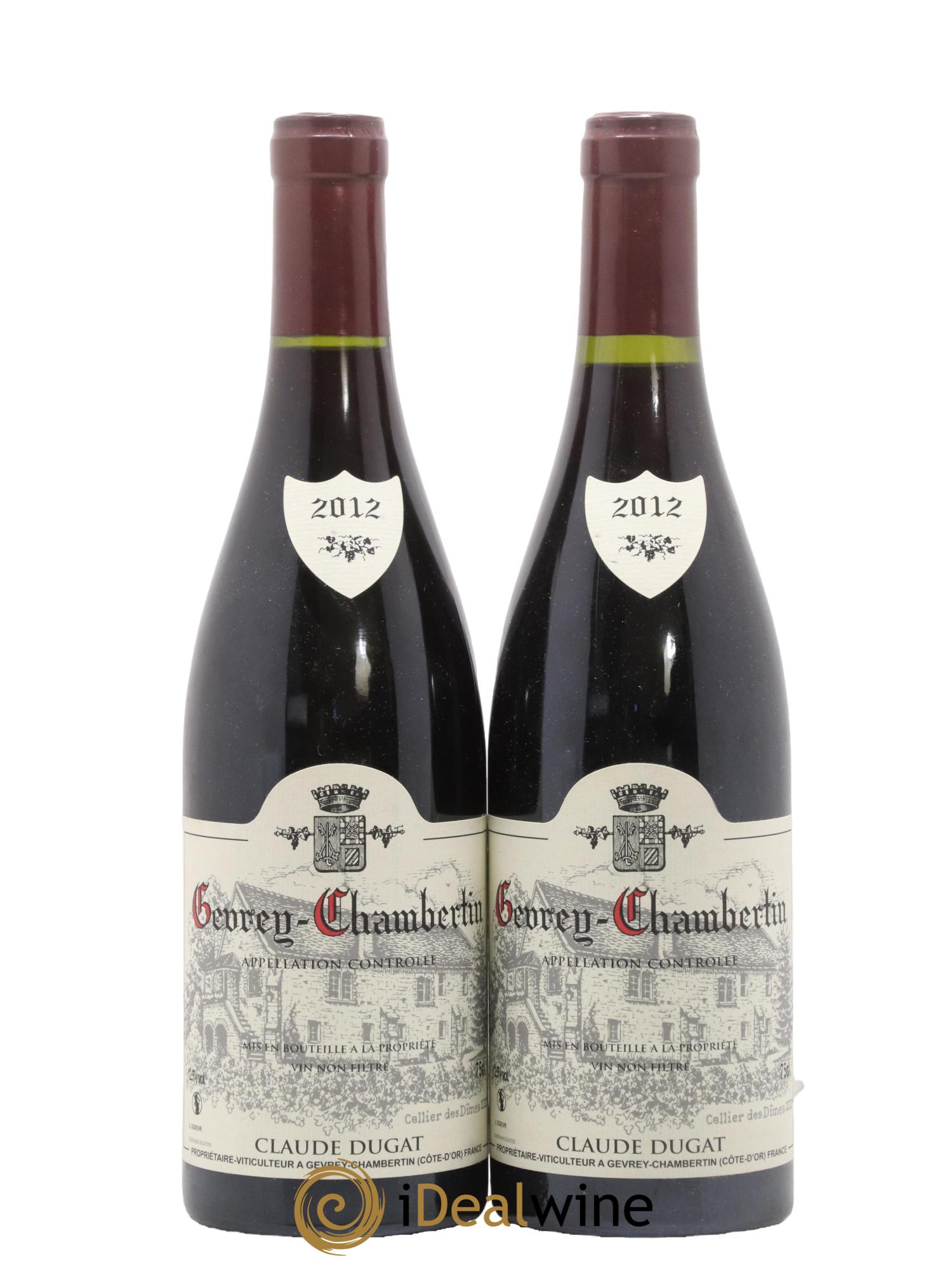 Gevrey-Chambertin Claude Dugat 2012 - Lot de 2 bouteilles - 0