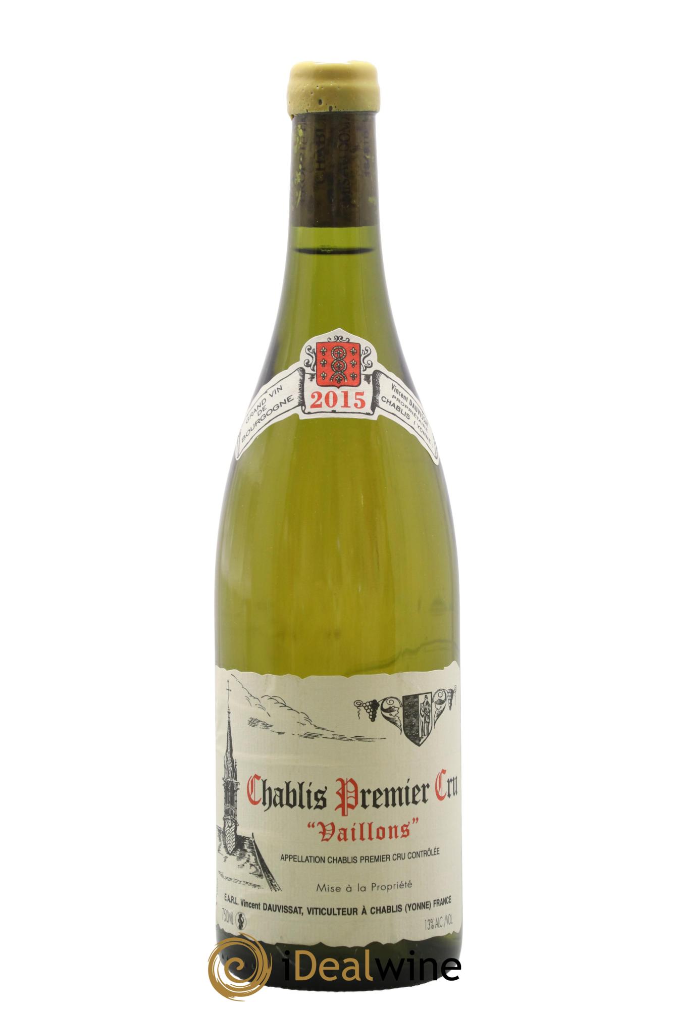 Chablis 1er Cru Vaillons Vincent Dauvissat (Domaine) 2015 - Lotto di 1 bottiglia - 0