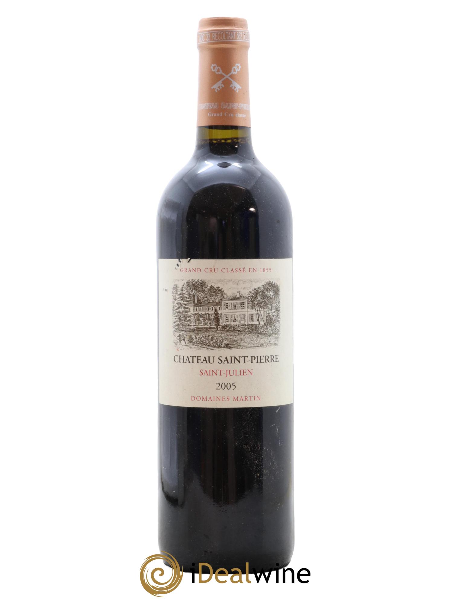 Château Saint-Pierre 4ème Grand Cru Classé 2005 - Lotto di 1 bottiglia - 0