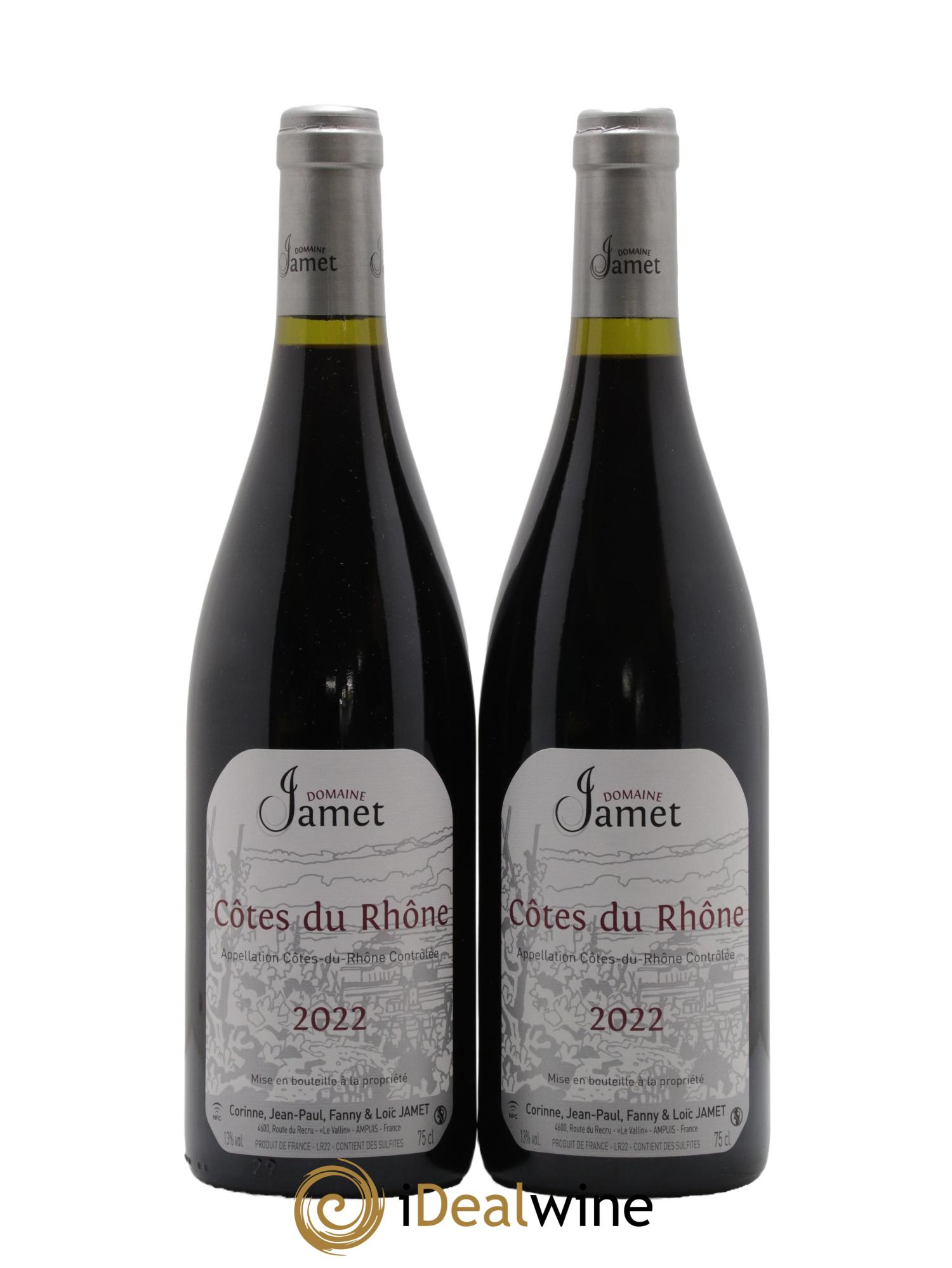 Côtes du Rhône Jamet (Domaine) 2022 - Lotto di 2 bottiglie - 0