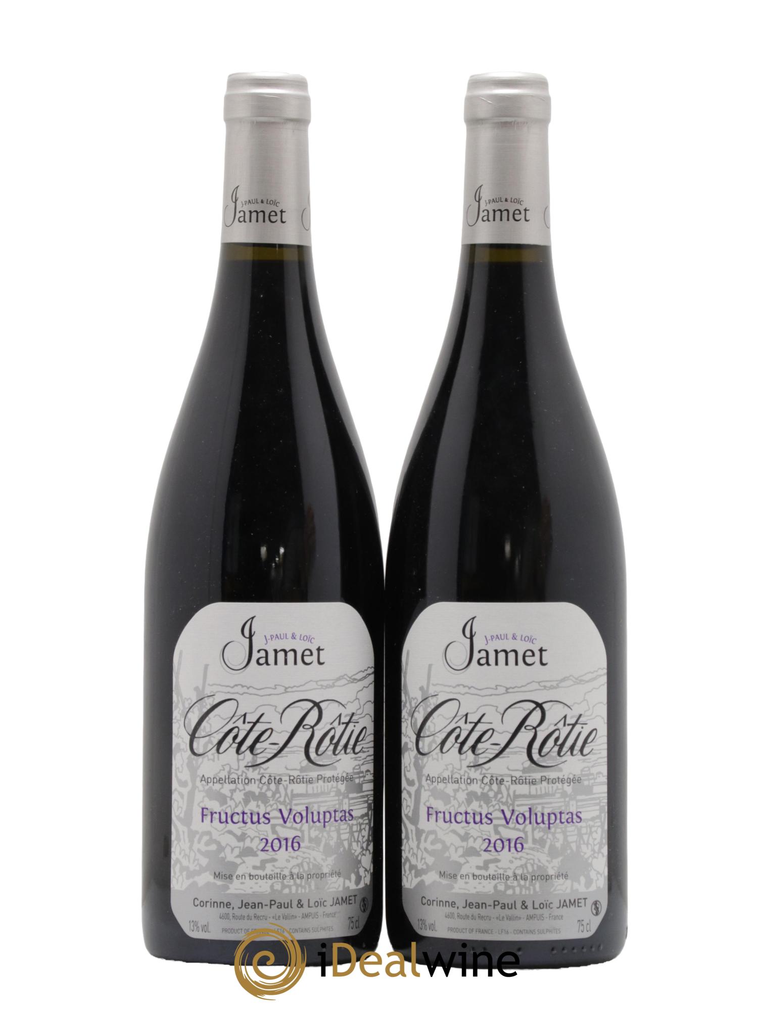 Côte-Rôtie Fructus Voluptas Jamet (Domaine) 2016 - Lotto di 2 bottiglie - 0