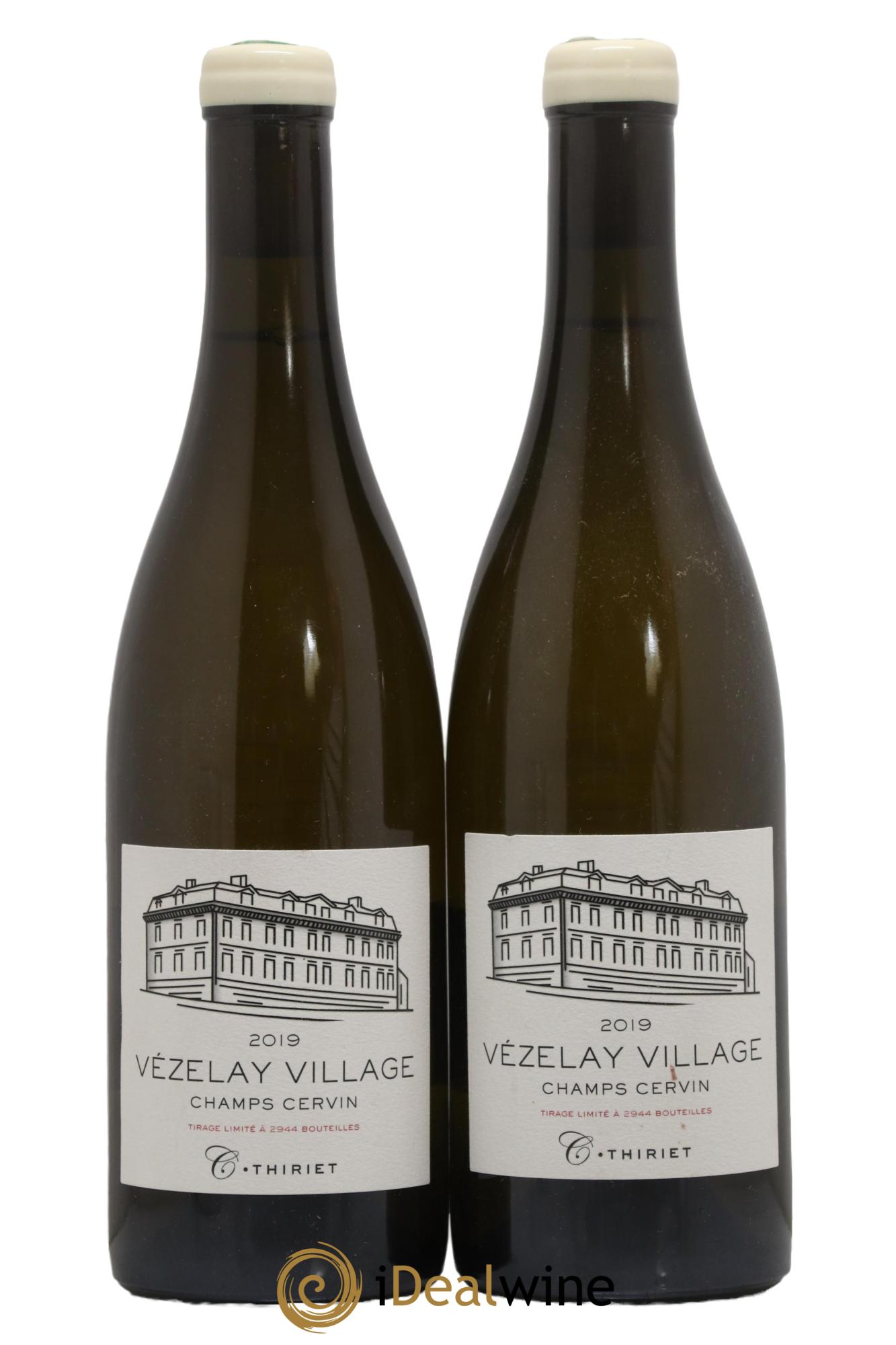 Bourgogne Vézelay Champs Cervin Maison Thiriet 2019 - Lot de 2 bouteilles - 0