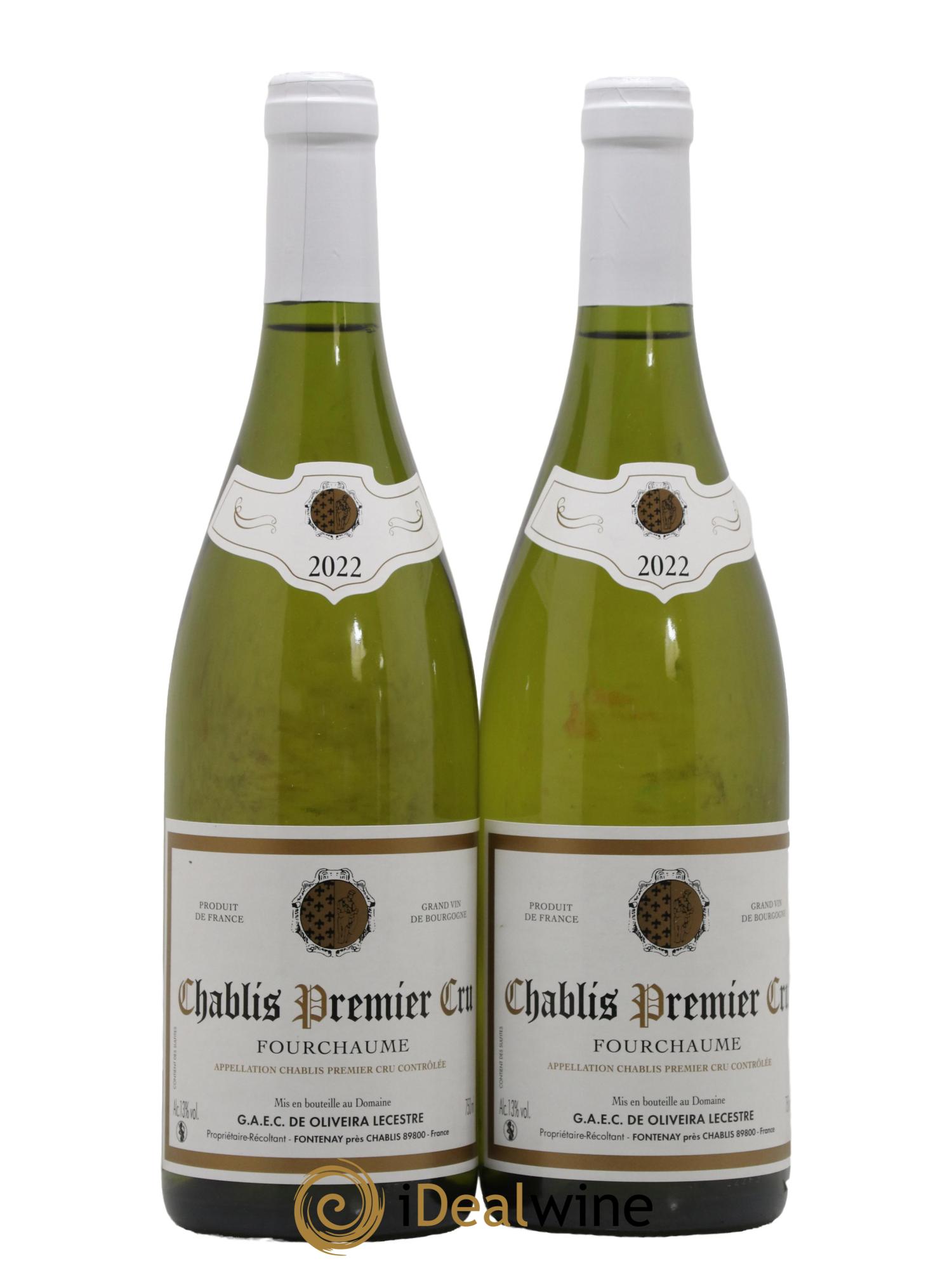 Chablis 1er Cru Fourchaume Gaec De Oliveira Lecestre 2022 - Posten von 2 Flaschen - 0