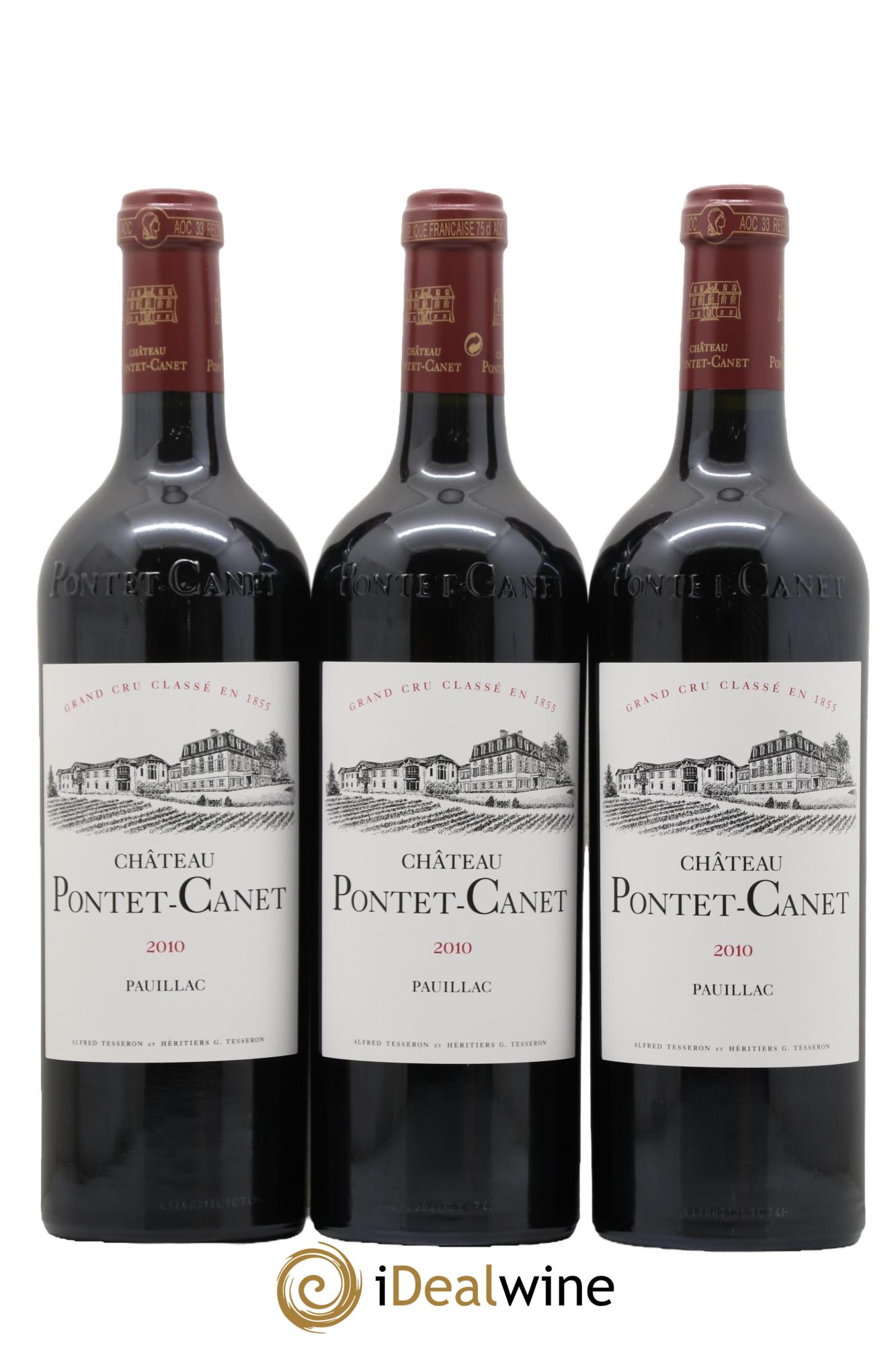 Château Pontet Canet 5ème Grand Cru Classé 2010 - Lot de 6 bouteilles - 3