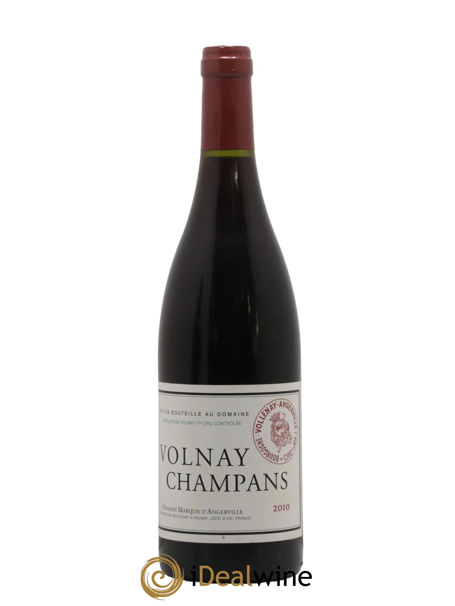 Volnay 1er Cru Champans Marquis d'Angerville (Domaine) 2010 - Lot of 1 bottle - 0