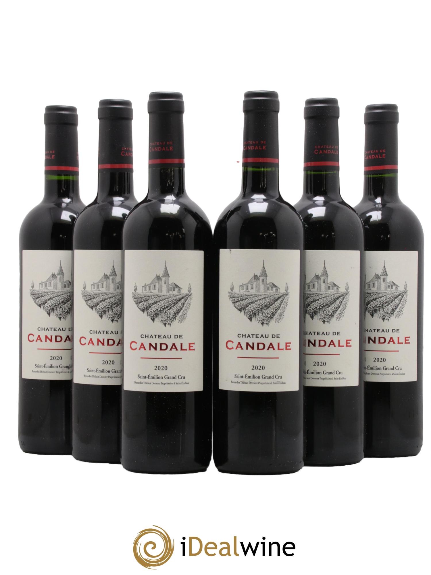 Saint-Émilion Grand Cru Chateau de Candale 2020 - Lot of 6 bottles - 0