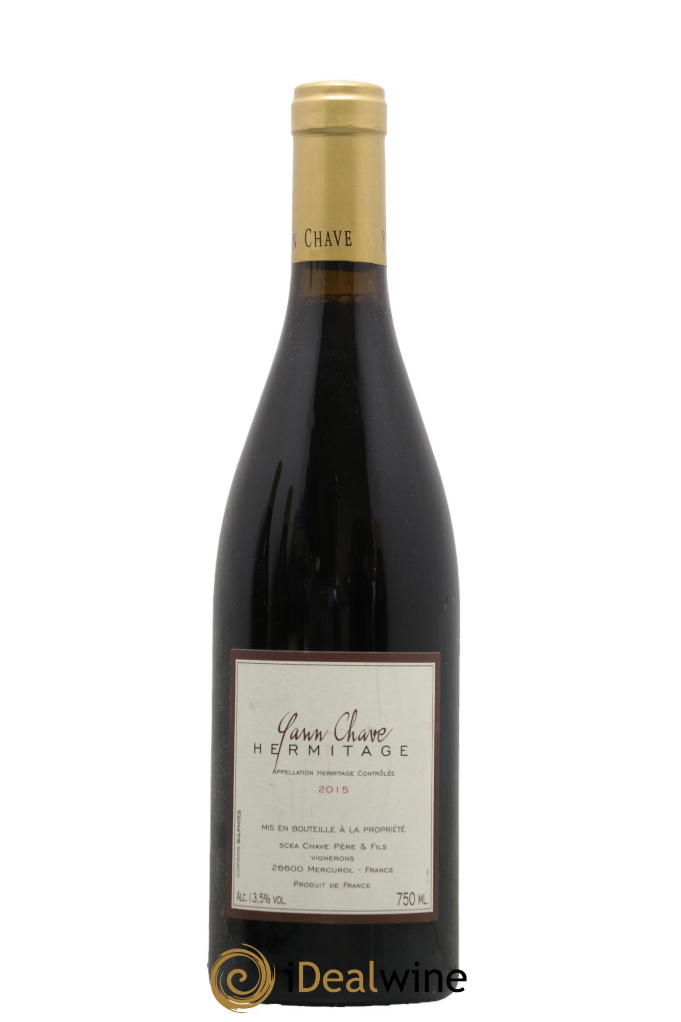 Hermitage Yann Chave 2015 - Lot de 1 bouteille - 0