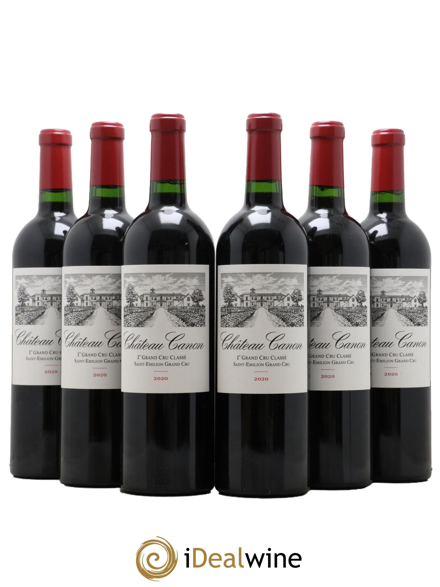 Château Canon 1er Grand Cru Classé B 2020 - Lotto di 6 bottiglie - 0