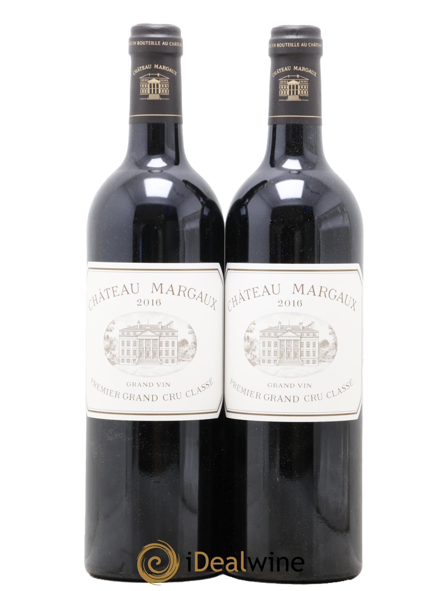 Château Margaux 1er Grand Cru Classé 2016 - Lot de 2 bouteilles - 0