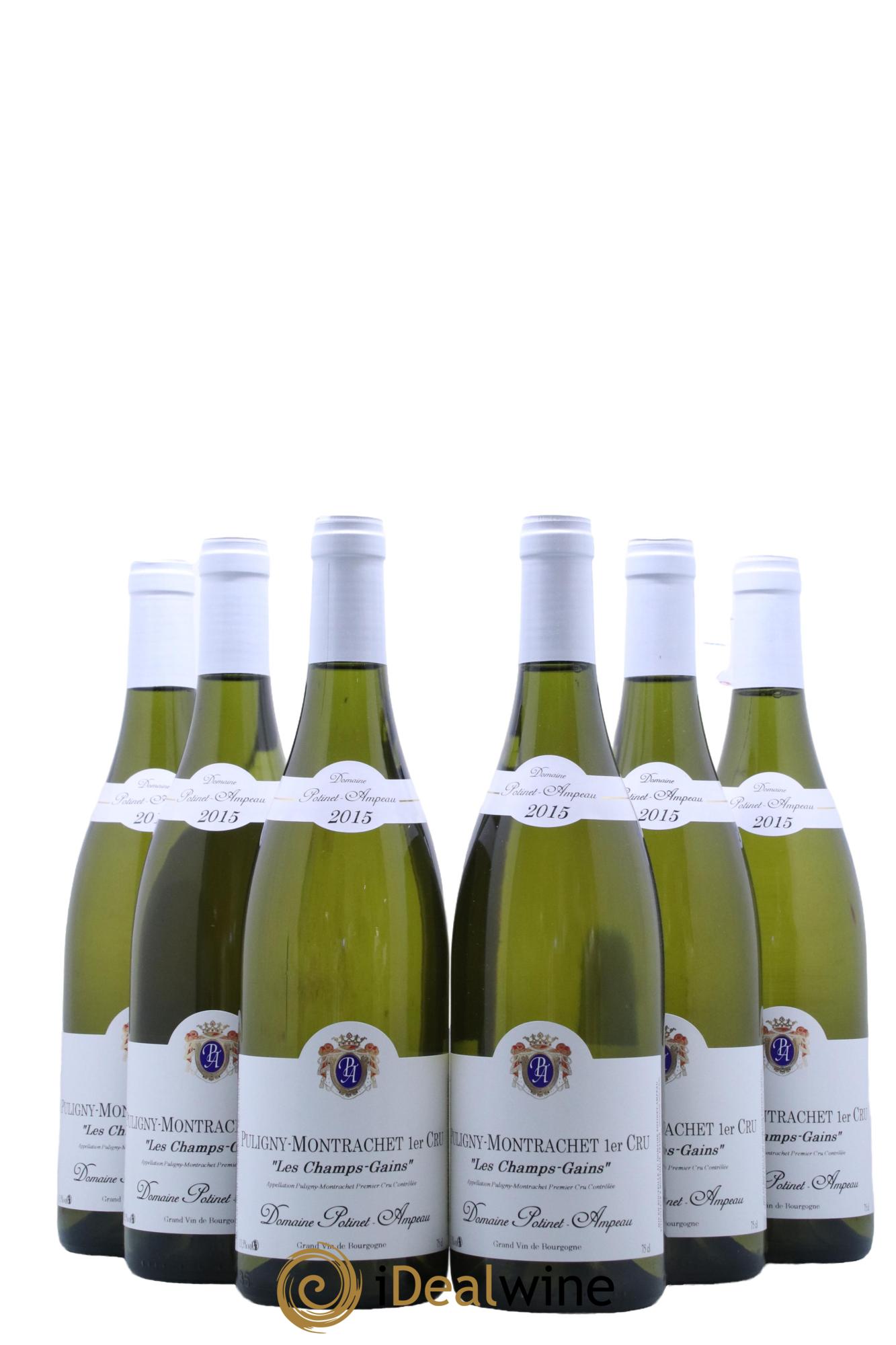 Puligny-Montrachet 1er Cru Les Champs Gains Domaine Potinet Ampeau 2015 - Posten von 6 Flaschen - 0