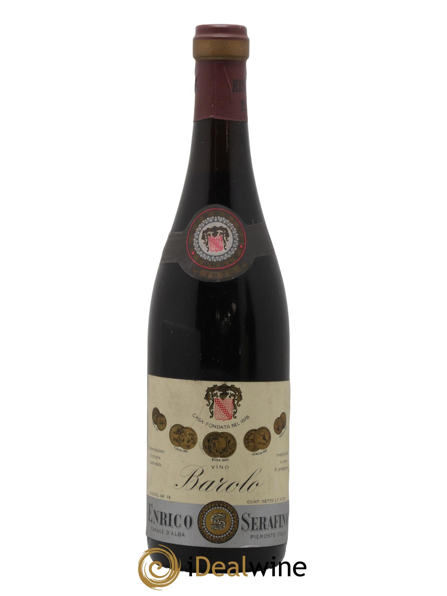 Barolo DOCG Enrico Serafino 1964 - Lot de 1 bouteille - 0