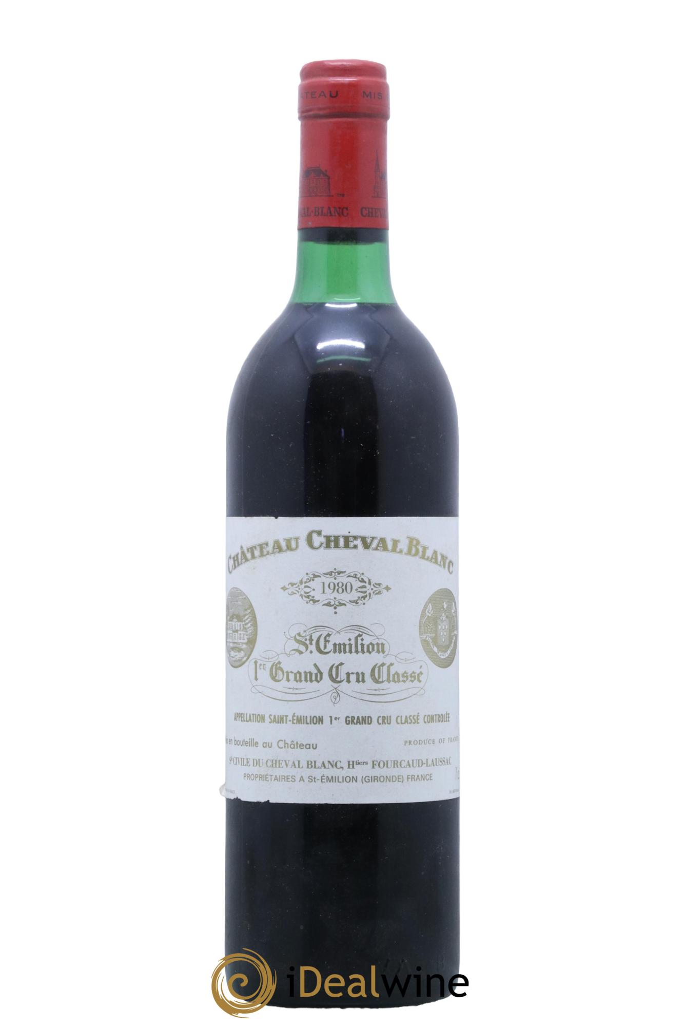 Château Cheval Blanc 1er Grand Cru Classé A 1980 - Lot de 1 bouteille - 0