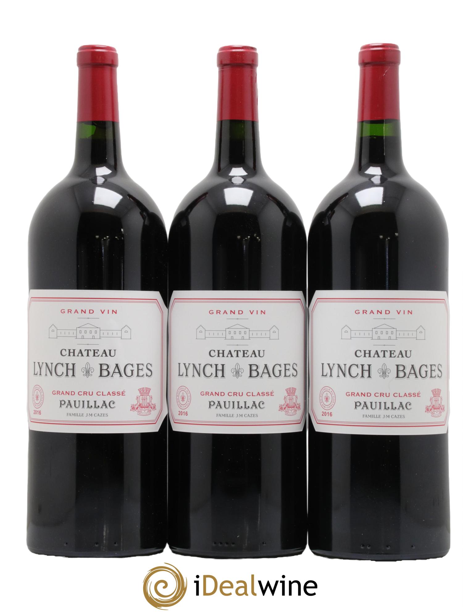 Château Lynch Bages 5ème Grand Cru Classé  2016 - Lot de 3 magnums - 0