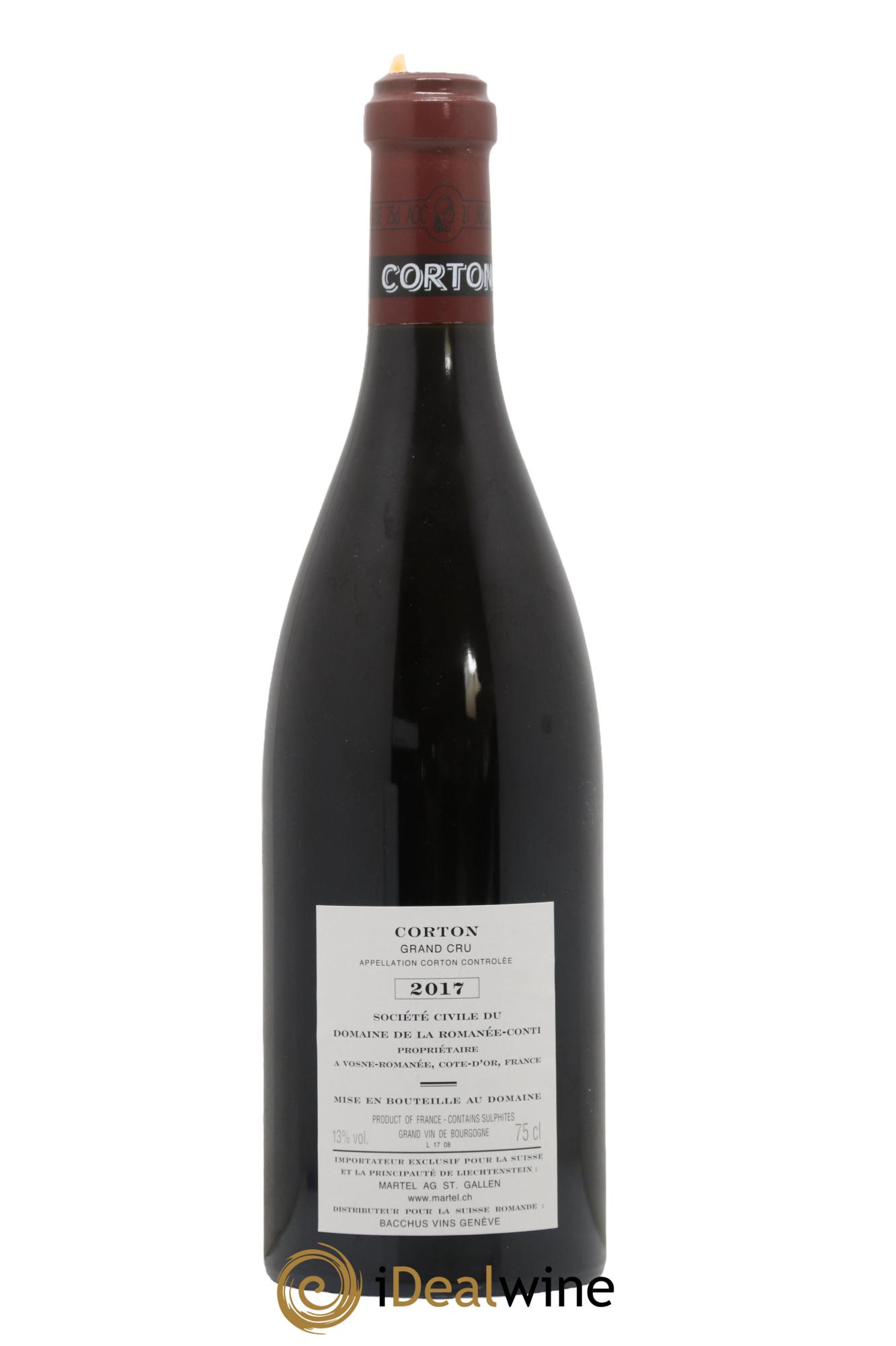 Corton Grand Cru Domaine de la Romanée-Conti 2017 - Posten von 1 Flasche - 1