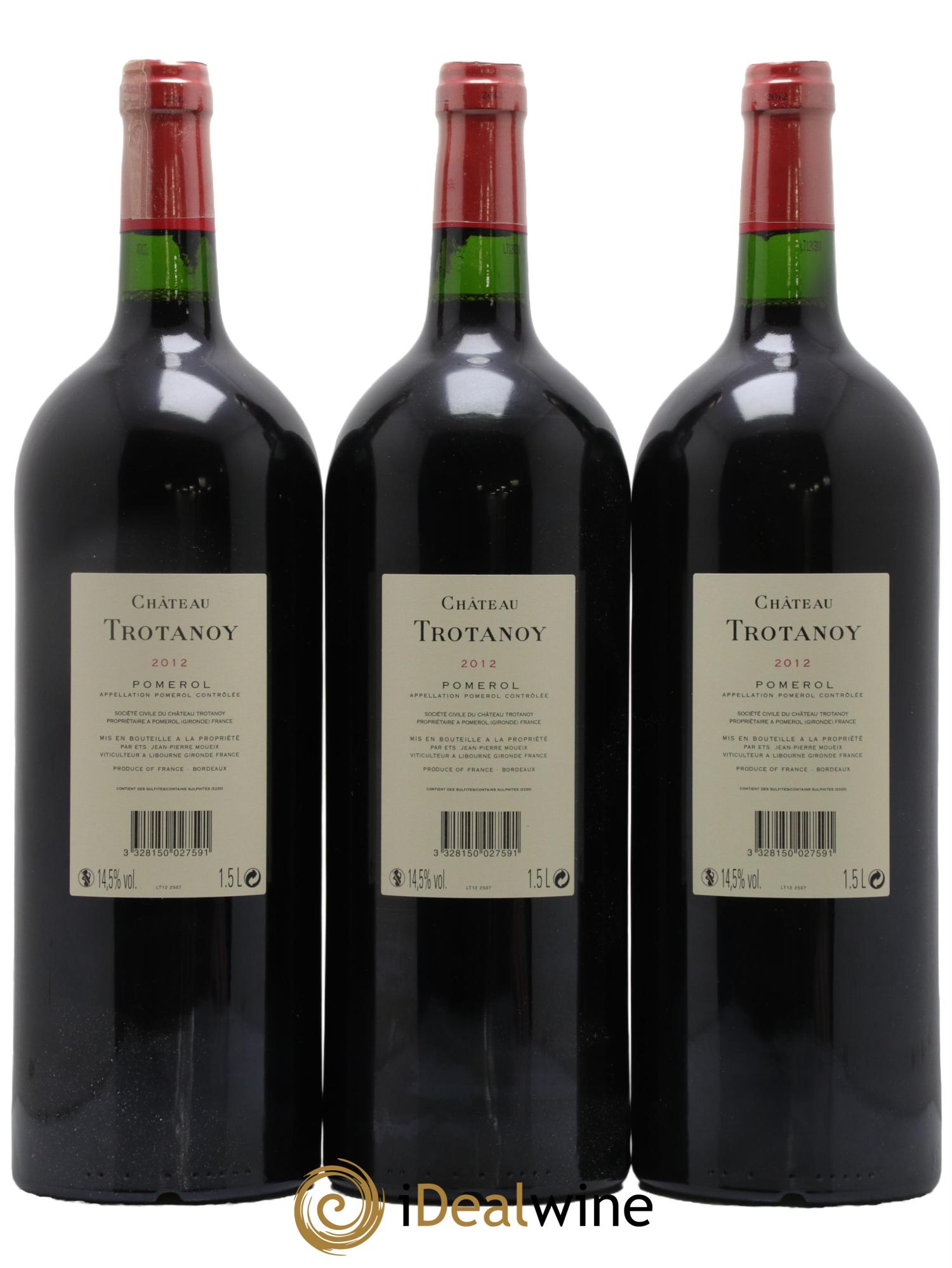 Château Trotanoy 2012 - Lot de 3 magnums - 1